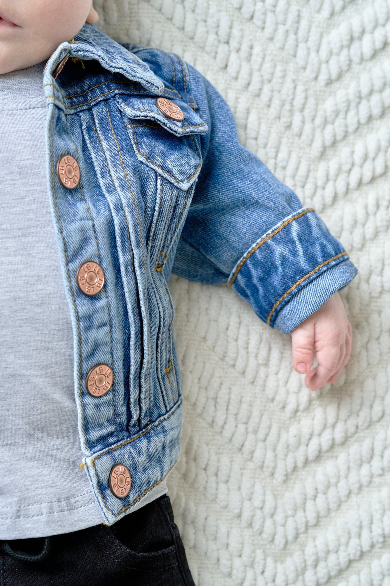 Kids Denim Jacket - Little Bipsy