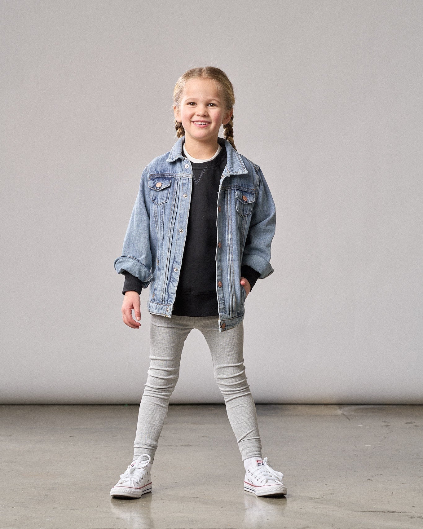 Kids Denim Jacket - Little Bipsy