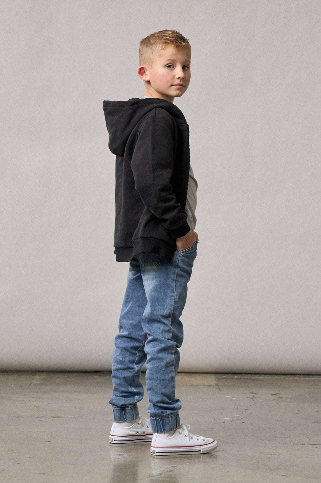 Denim Jogger - Little Bipsy