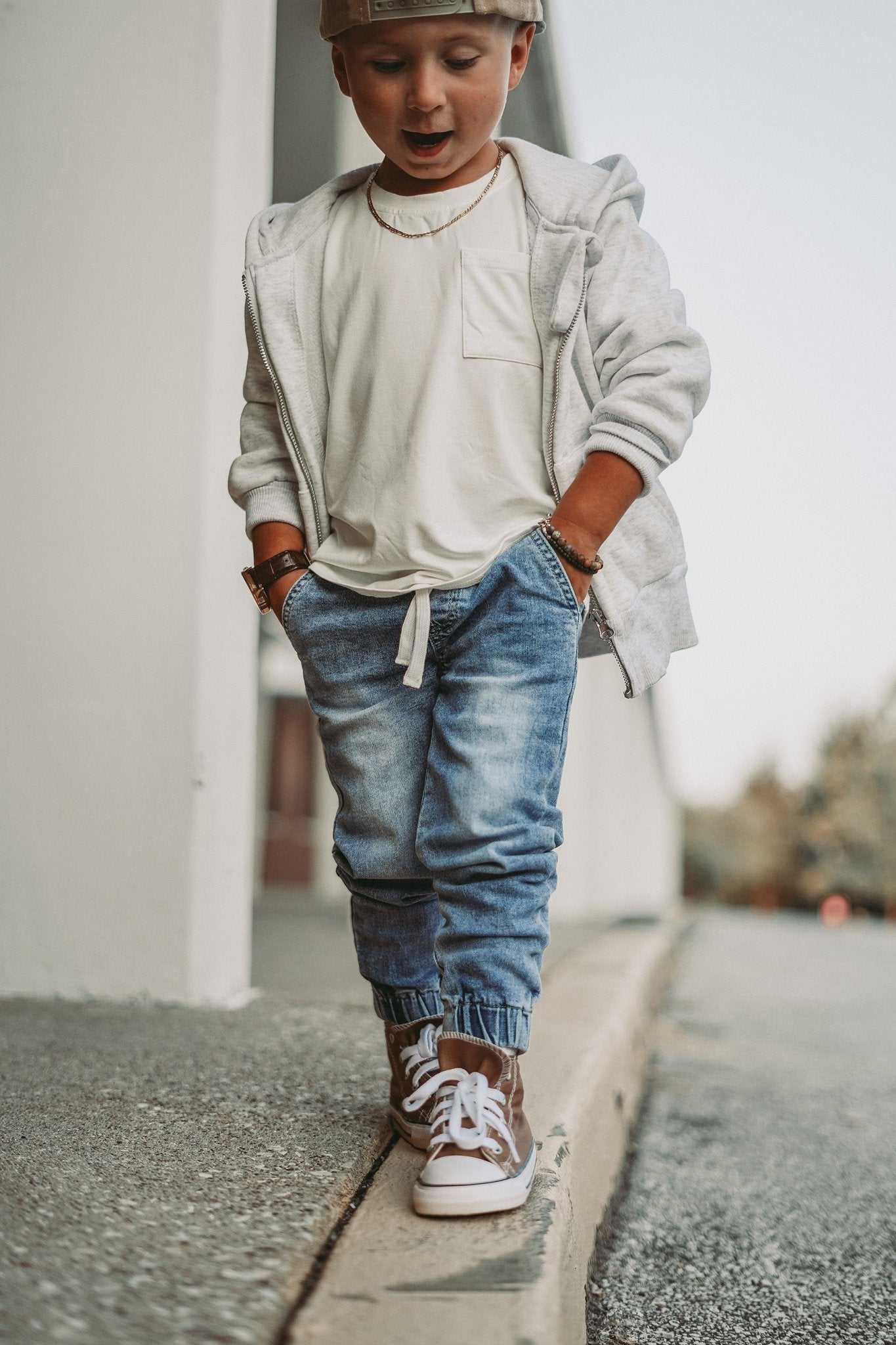 Denim Jogger - Little Bipsy