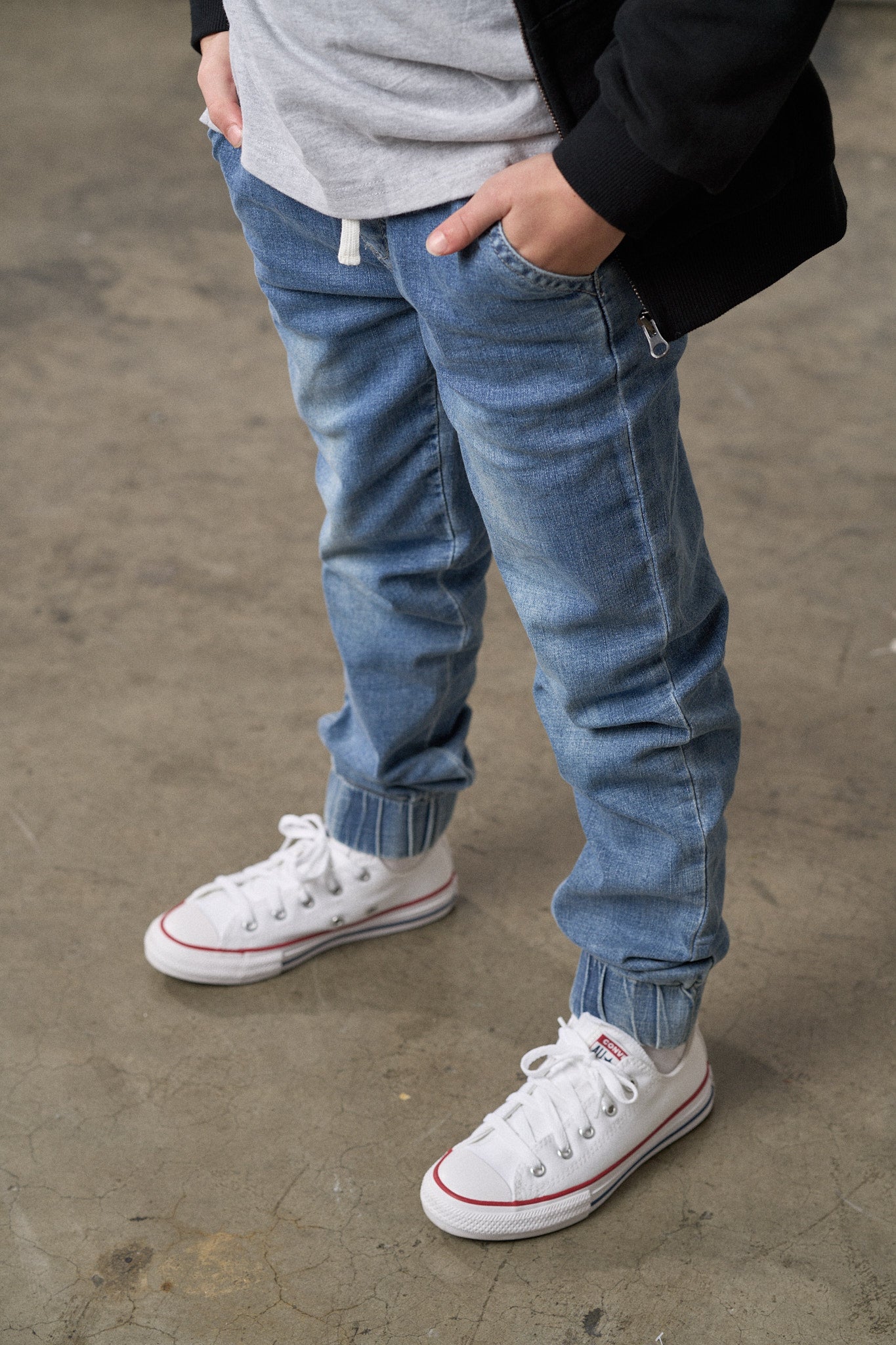 Denim Jogger - Little Bipsy