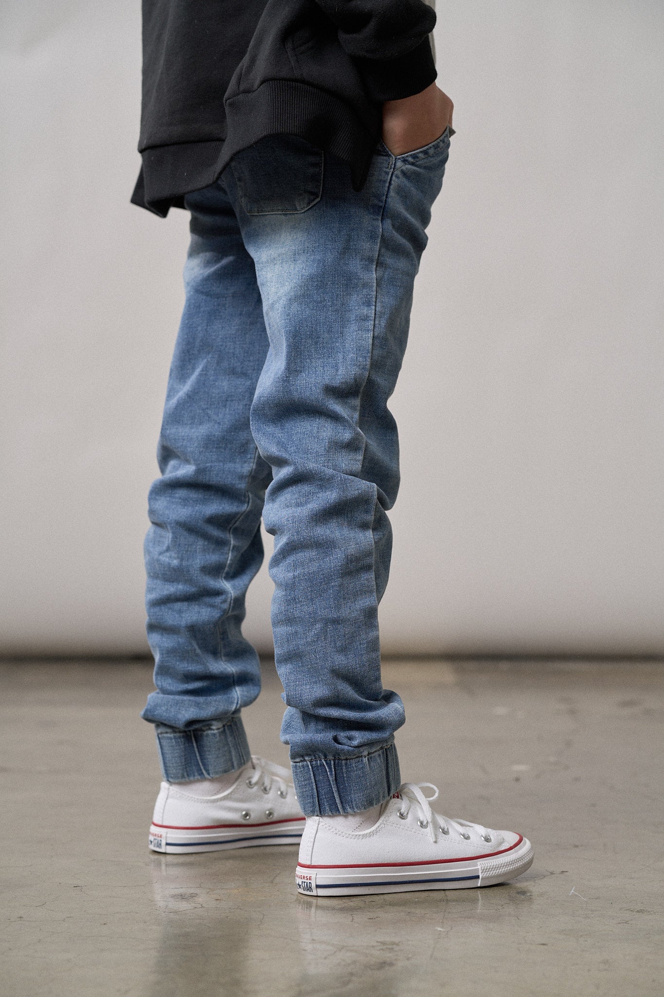 Denim Jogger - Little Bipsy
