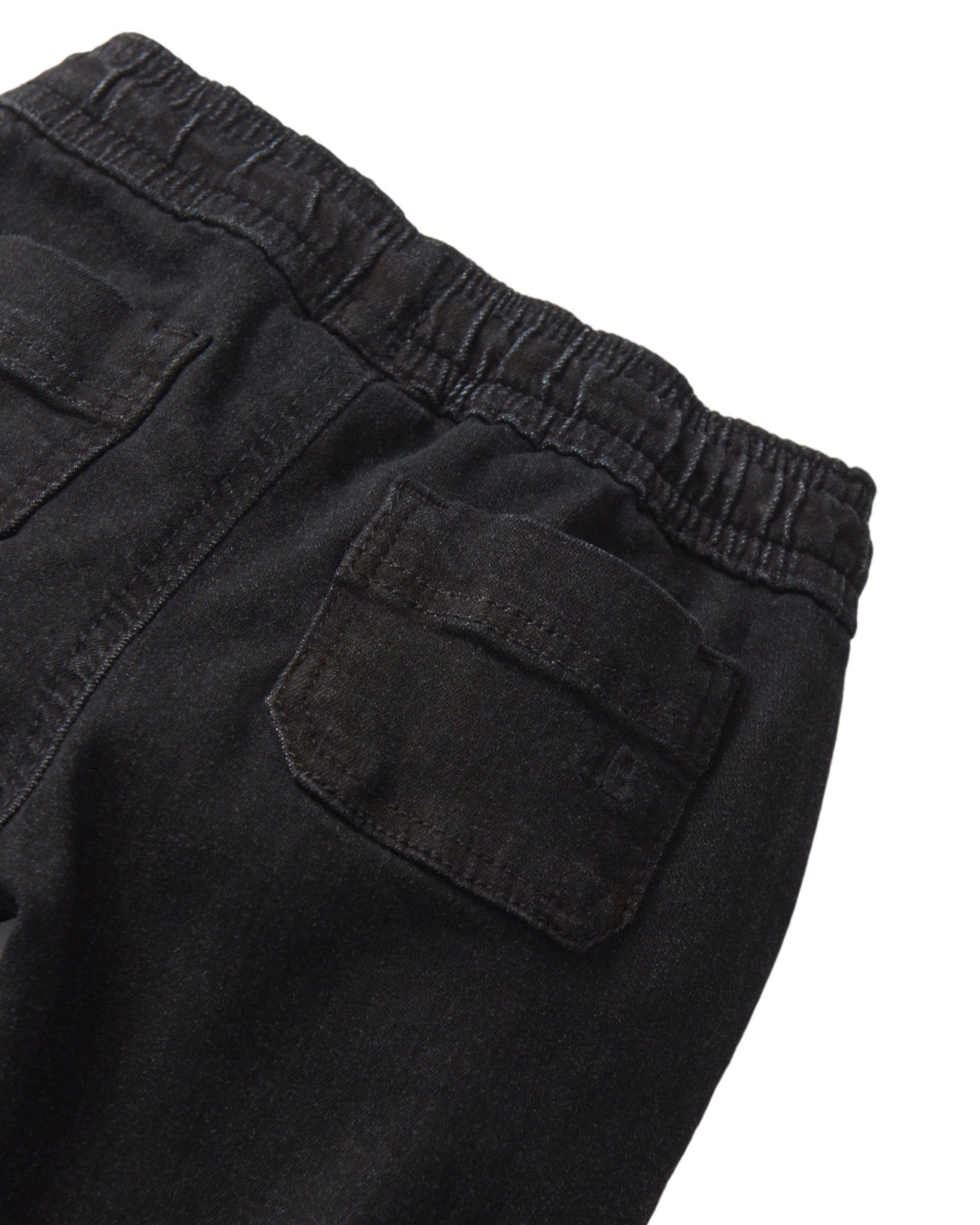 Denim Jogger - Black - Little Bipsy