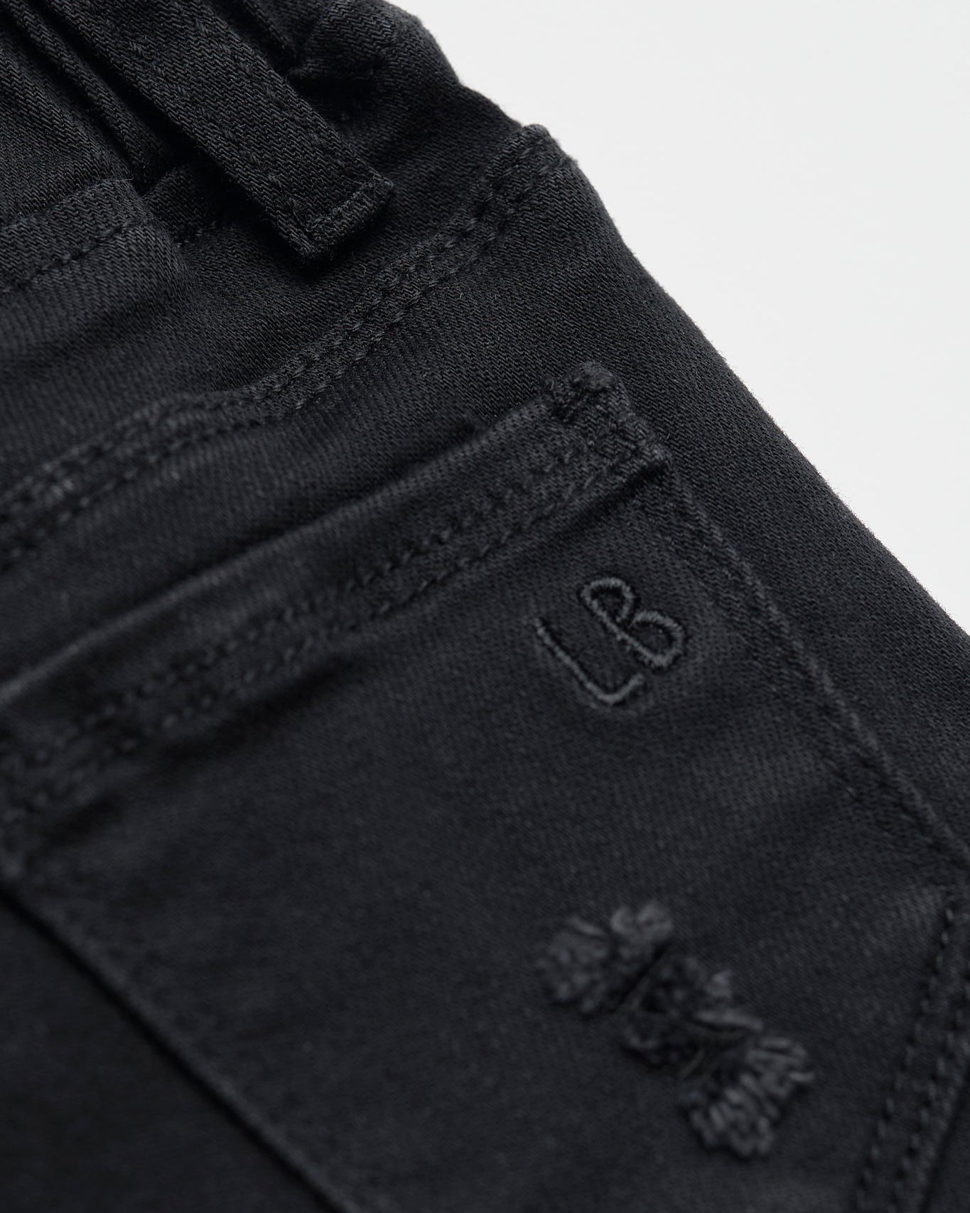 Denim Shorties - Black Wash - Little Bipsy