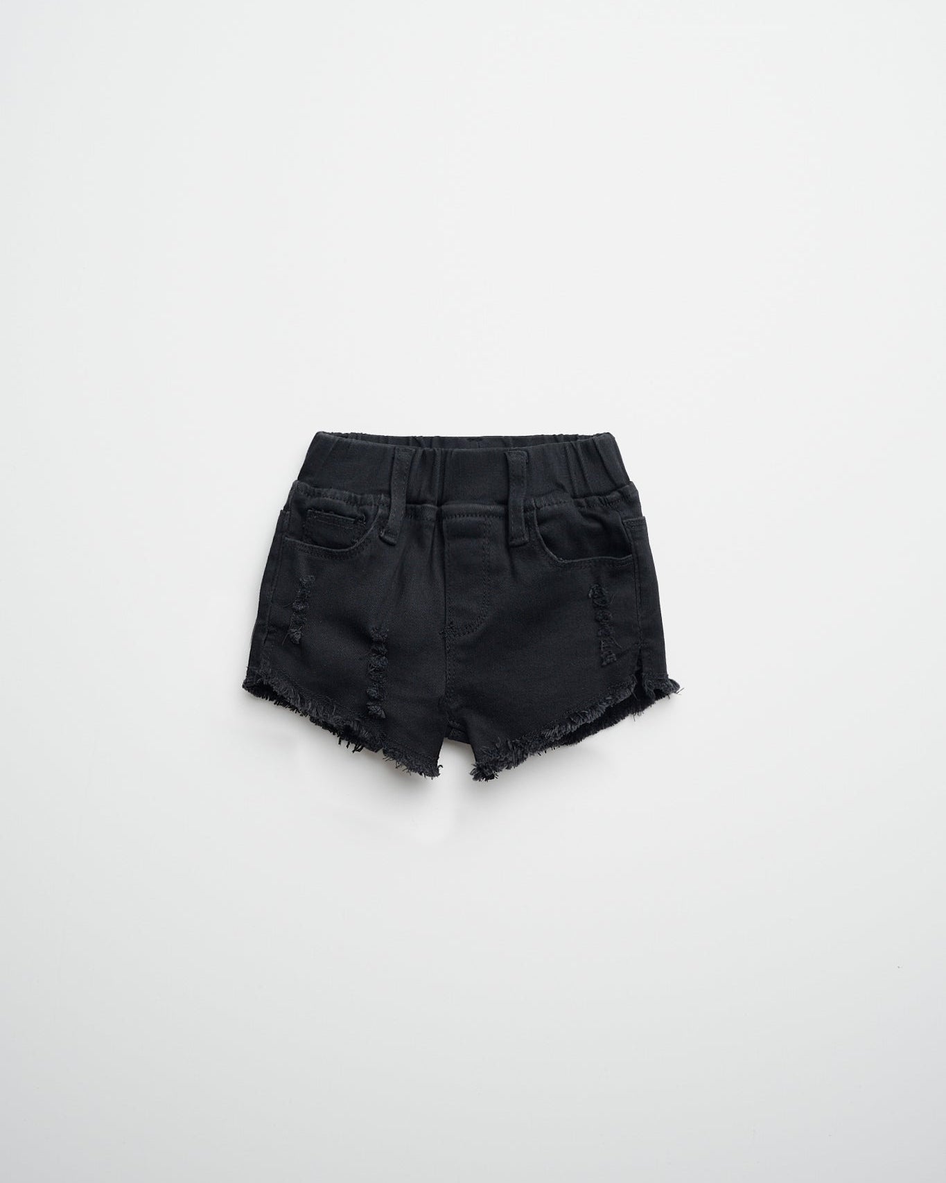 Denim Shorties - Black Wash - Little Bipsy