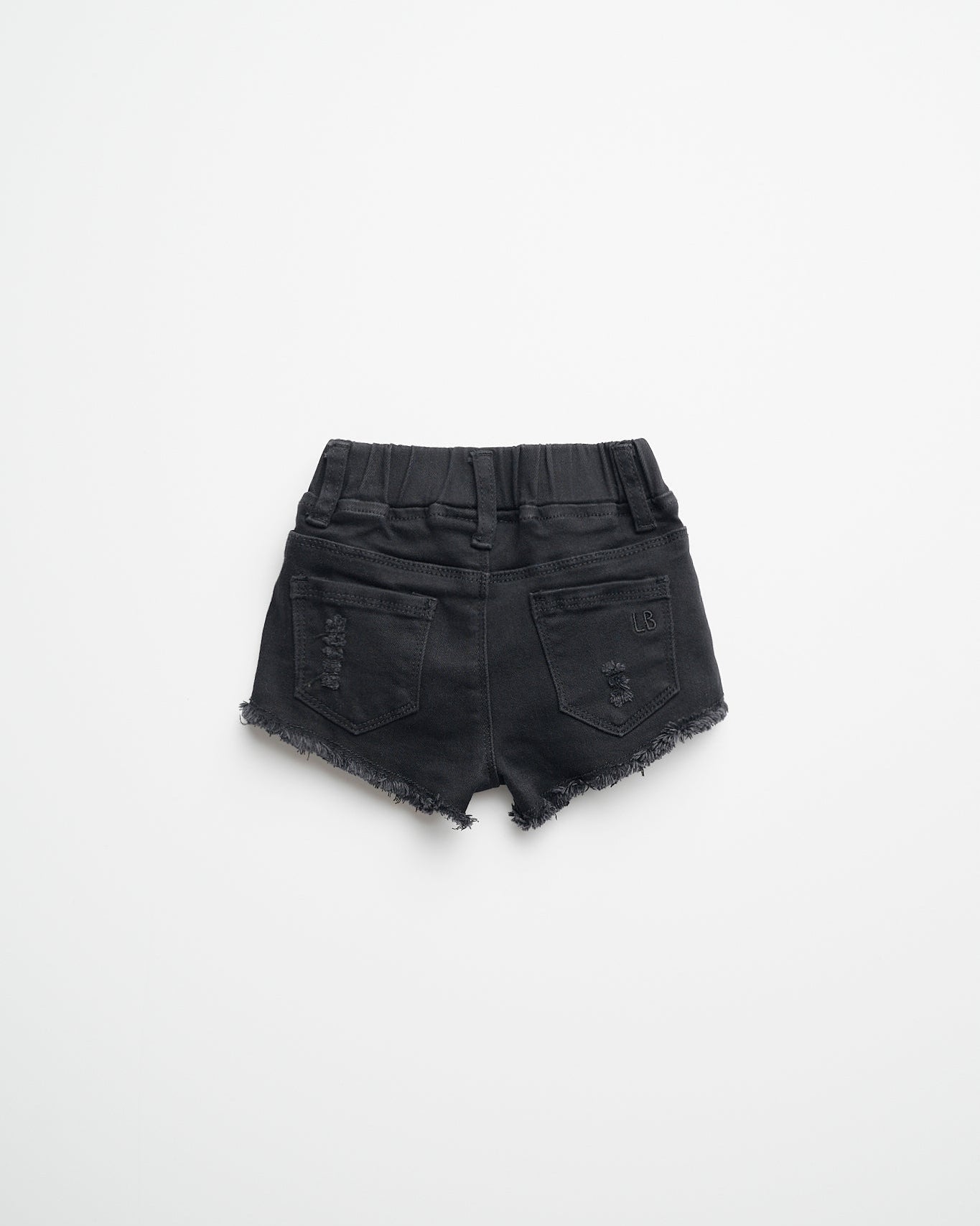 Denim Shorties - Black Wash - Little Bipsy