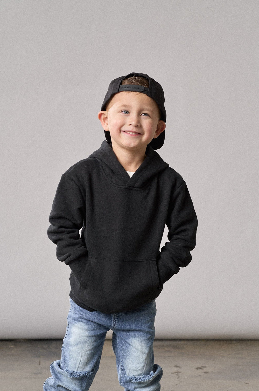 Elevated Hoodie - Black - Little Bipsy