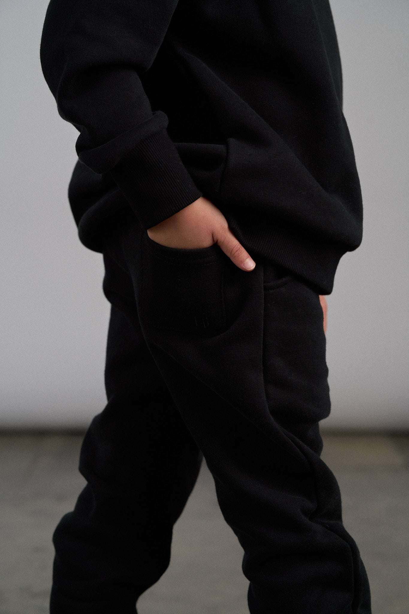 Elevated Sweatpant - Black - Little Bipsy