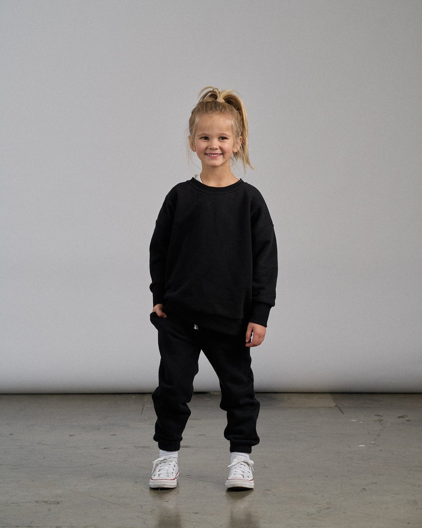 Elevated Sweatpant - Black - Little Bipsy