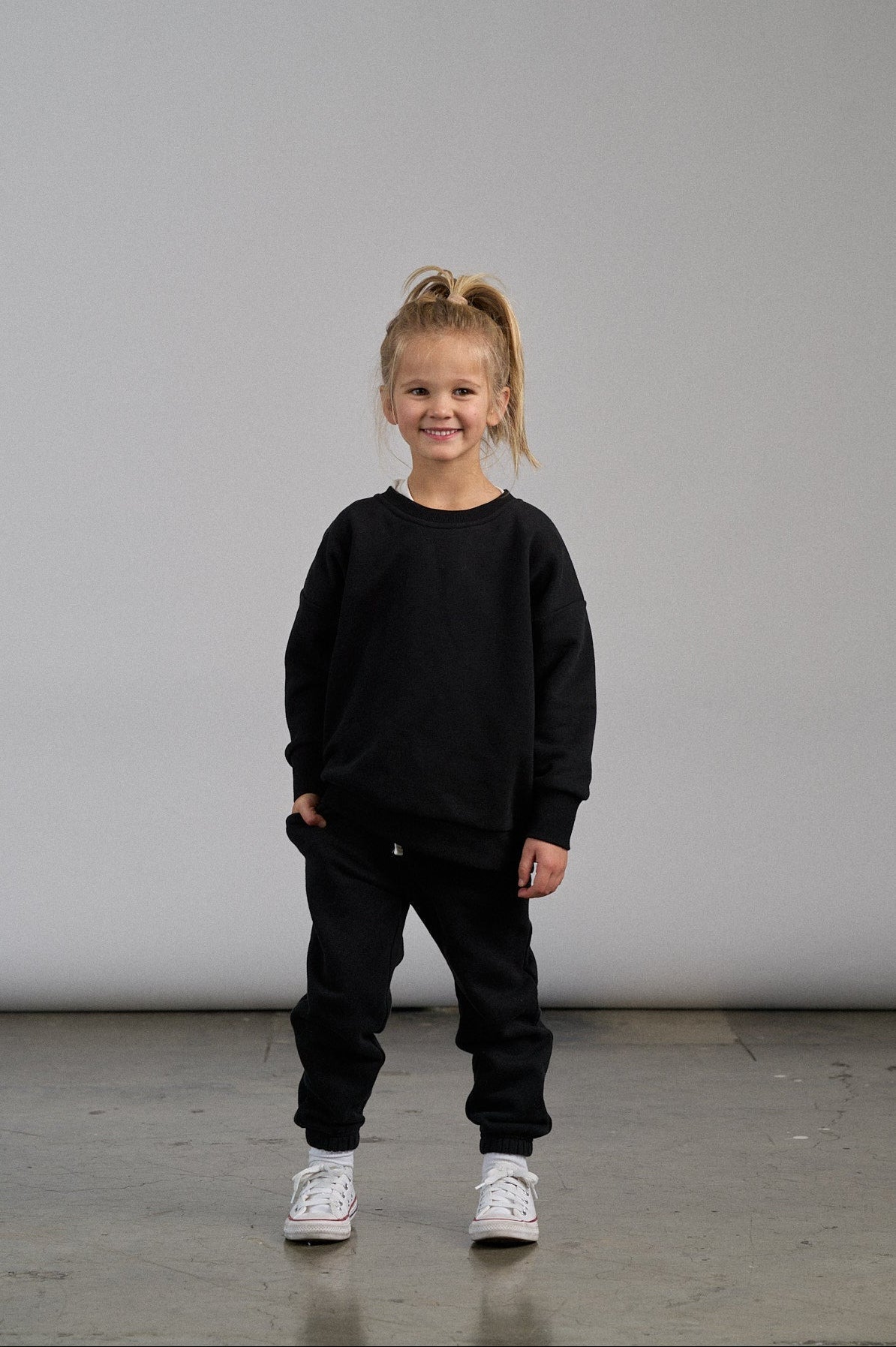 Elevated Sweatpant - Black - Little Bipsy