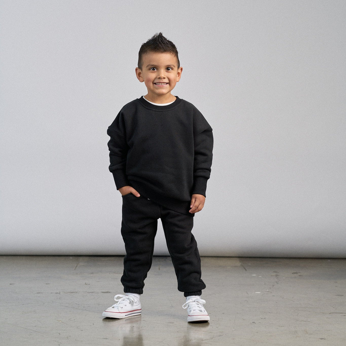 Elevated Sweatpant - Black - Little Bipsy