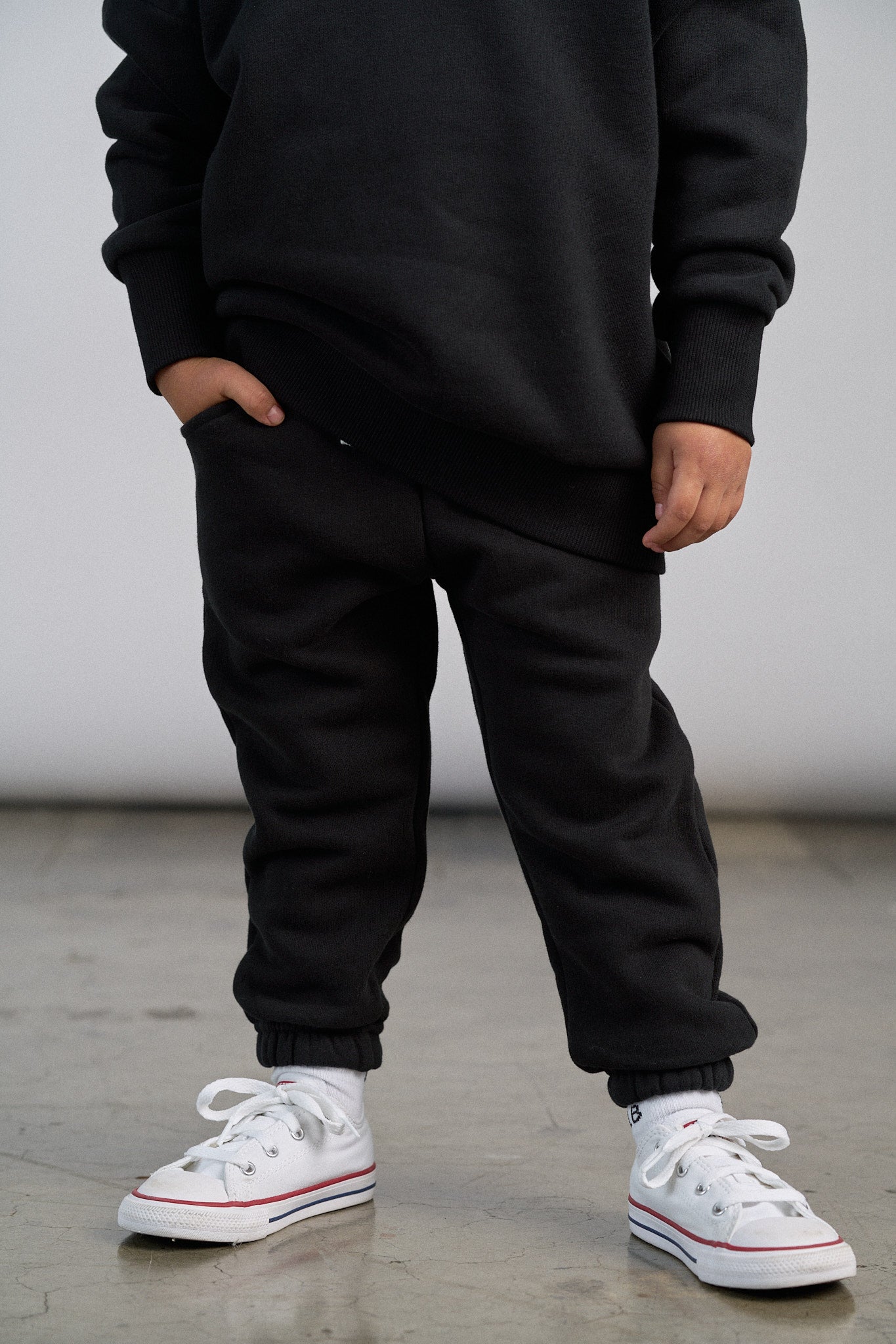 Elevated Sweatpant - Black - Little Bipsy