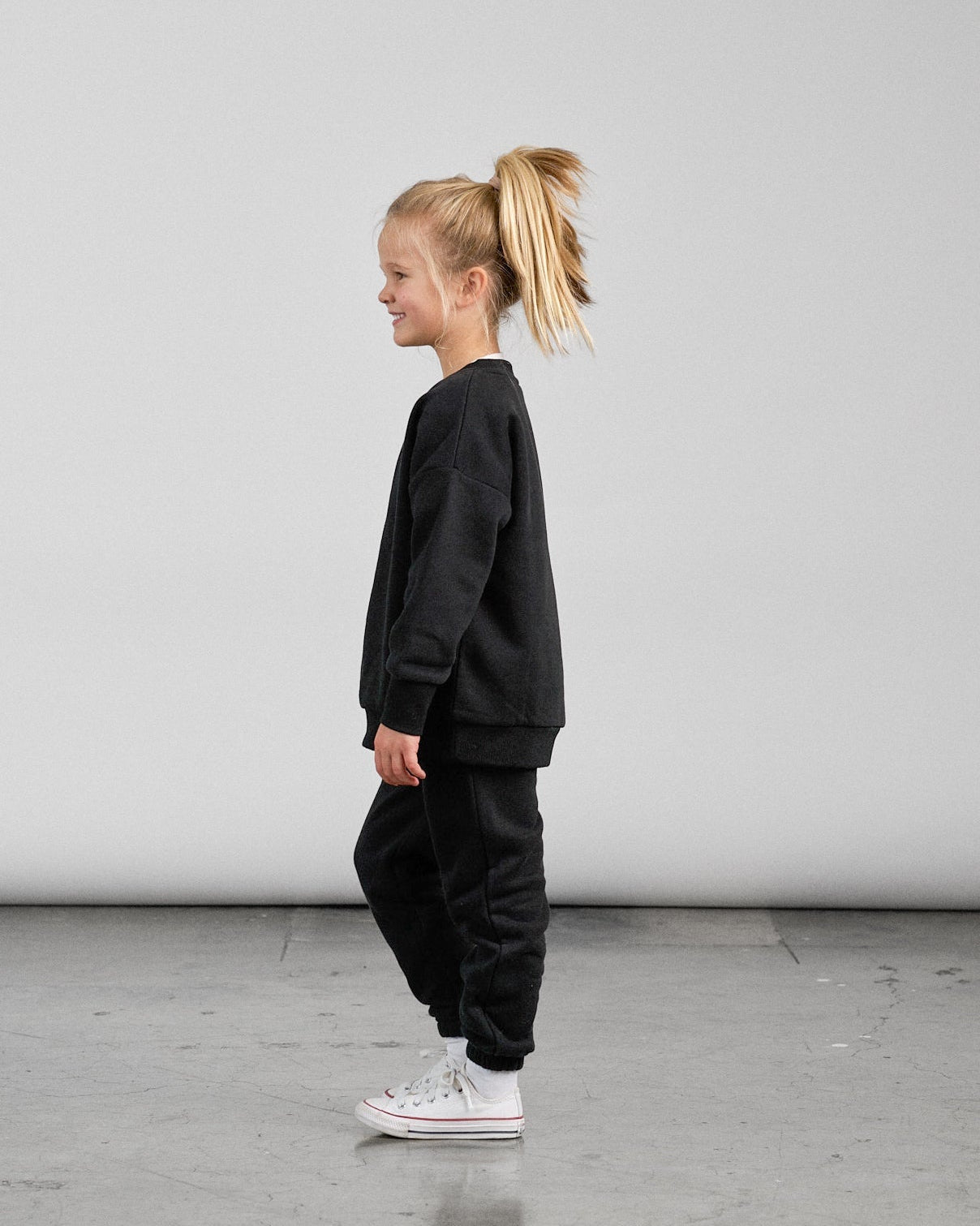 Elevated Sweatpant - Black - Little Bipsy