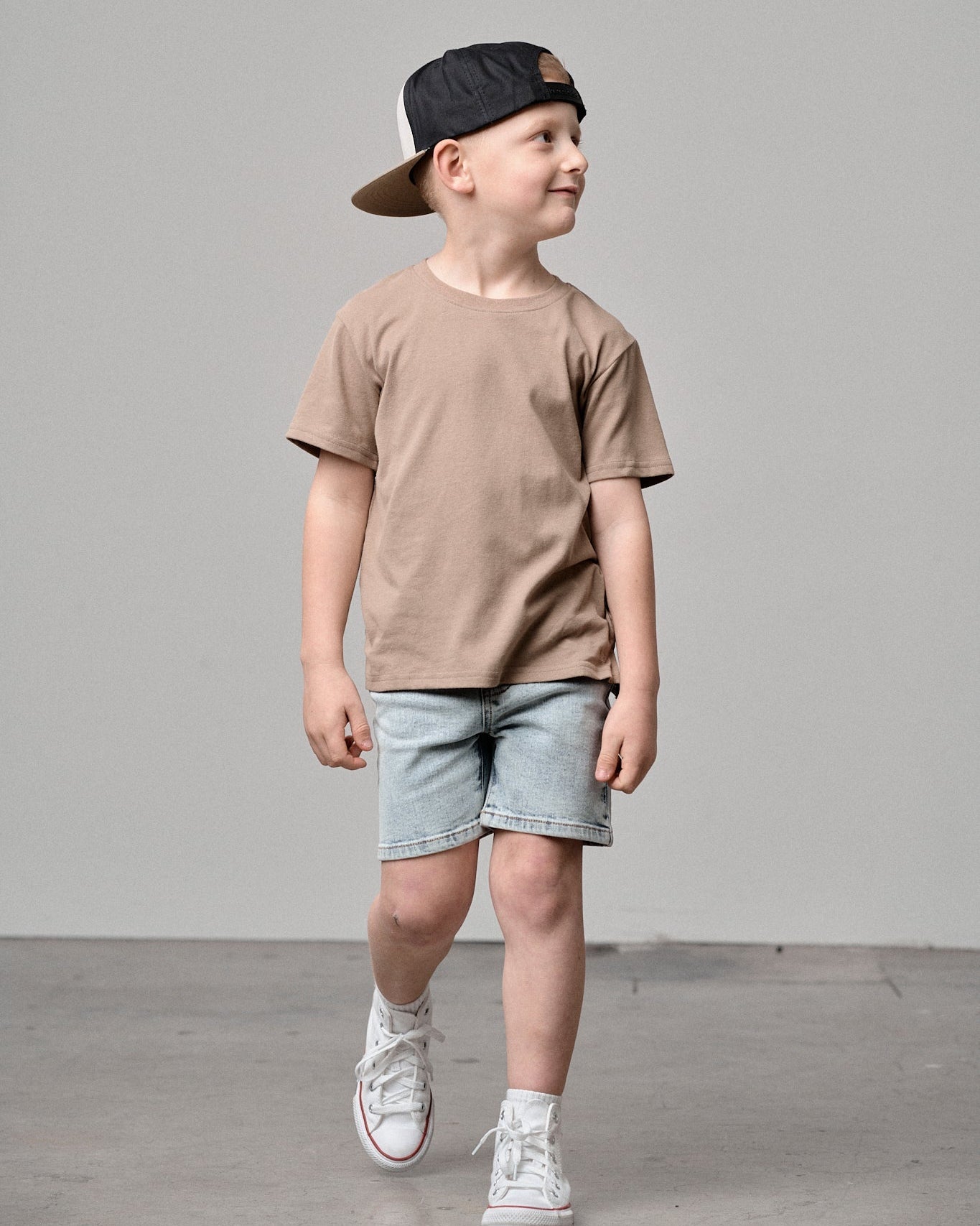 Elevated Tee - Driftwood - Little Bipsy