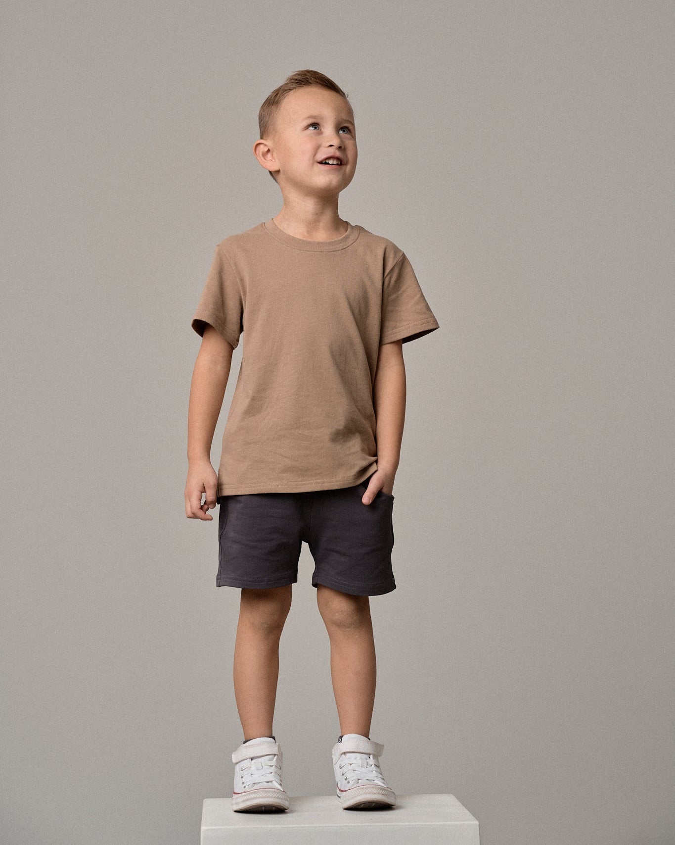Elevated Tee - Driftwood - Little Bipsy