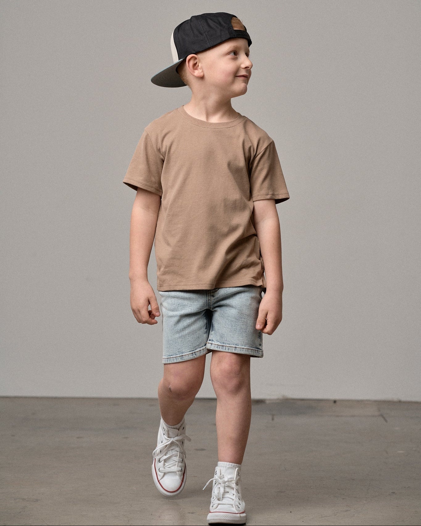 Elevated Tee - Driftwood - Little Bipsy