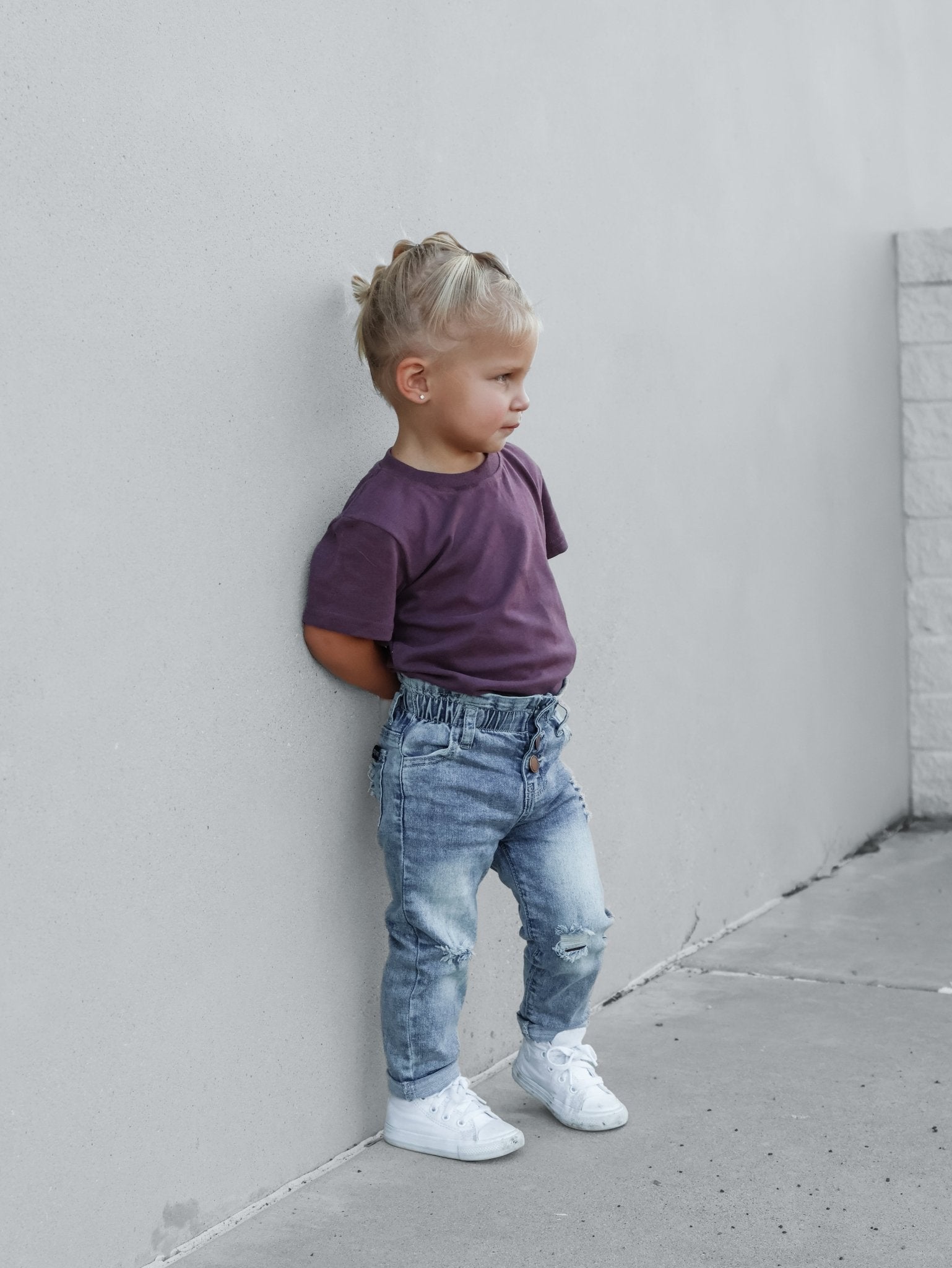 Elevated Tee - Huckleberry - Little Bipsy