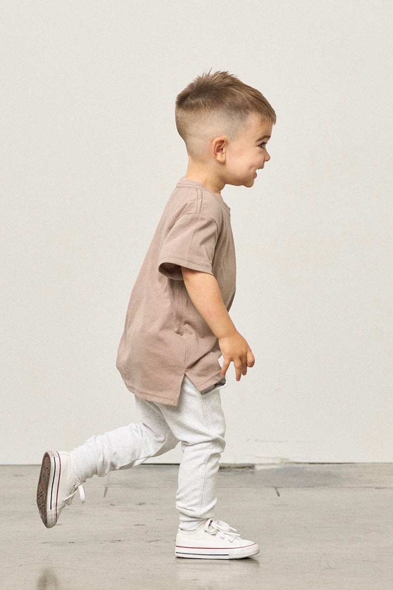 Elevated Tee - Mushroom - Little Bipsy