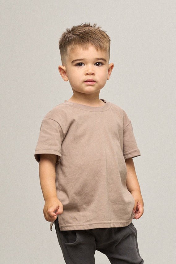 Elevated Tee - Mushroom - Little Bipsy