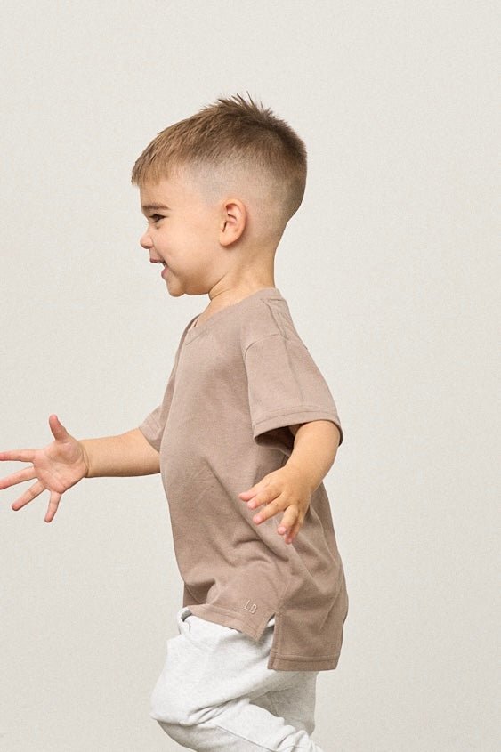 Elevated Tee - Mushroom - Little Bipsy