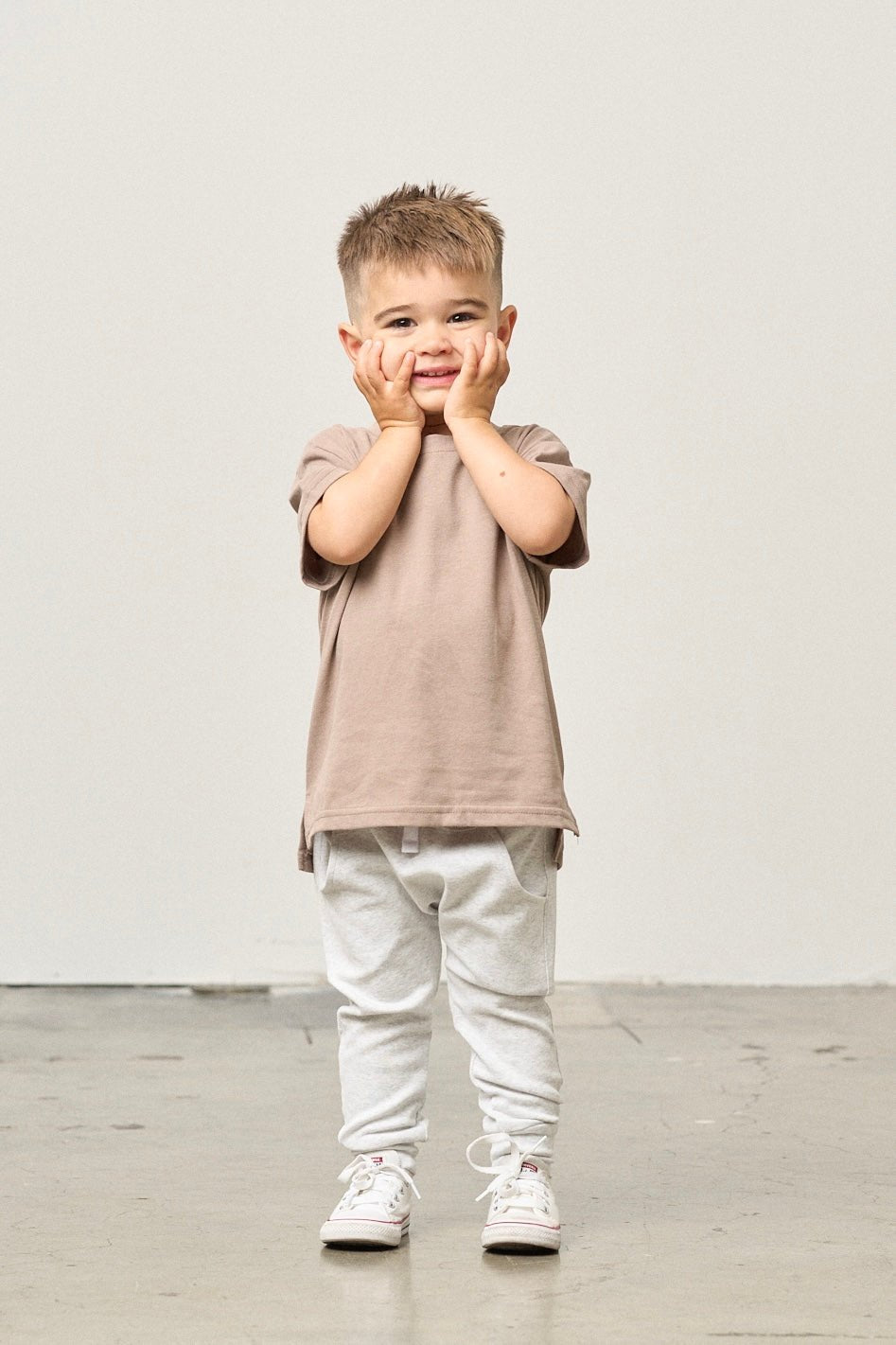 Elevated Tee - Mushroom - Little Bipsy