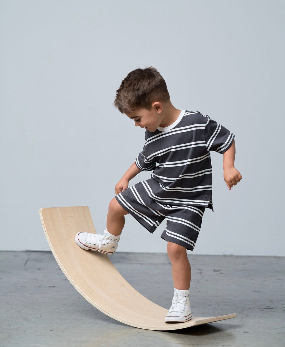 Everyday Short - Iron Stripe - Little Bipsy