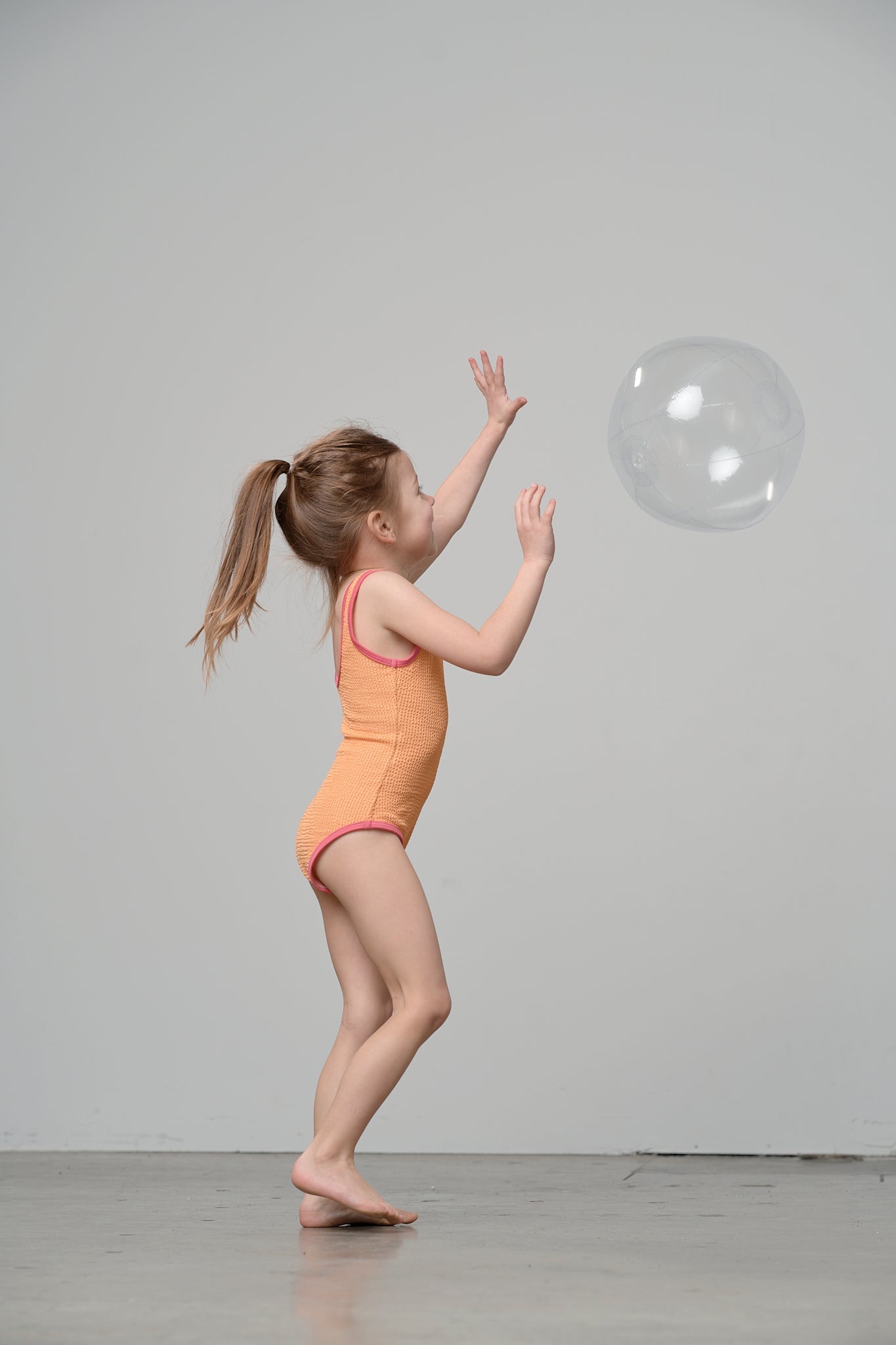 Girl's Swimsuit - Melon - Little Bipsy