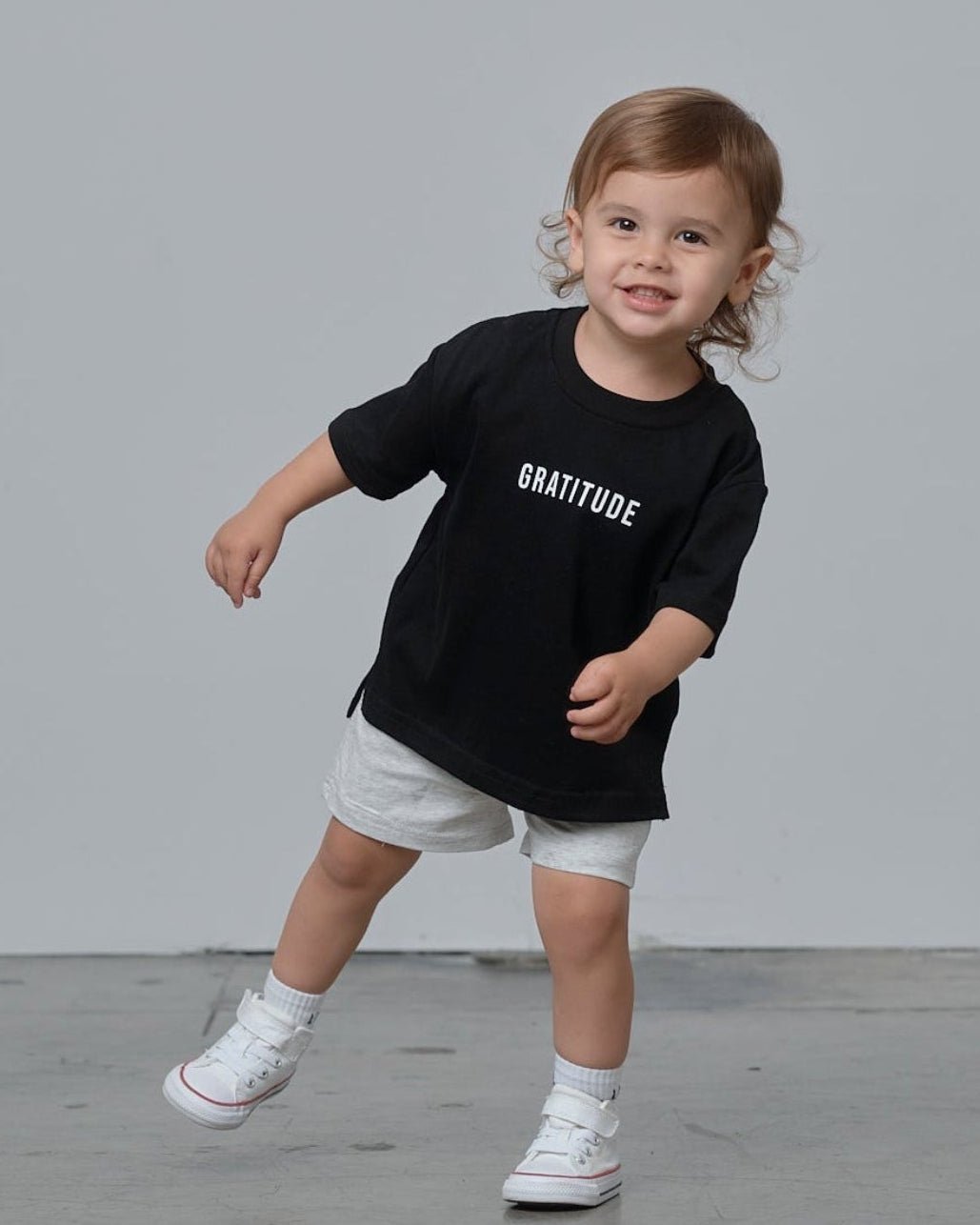 Gratitude Elevated Boxy Tee - Little Bipsy