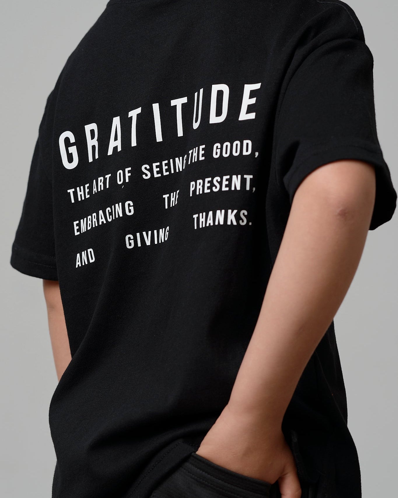 Gratitude Elevated Boxy Tee - Little Bipsy