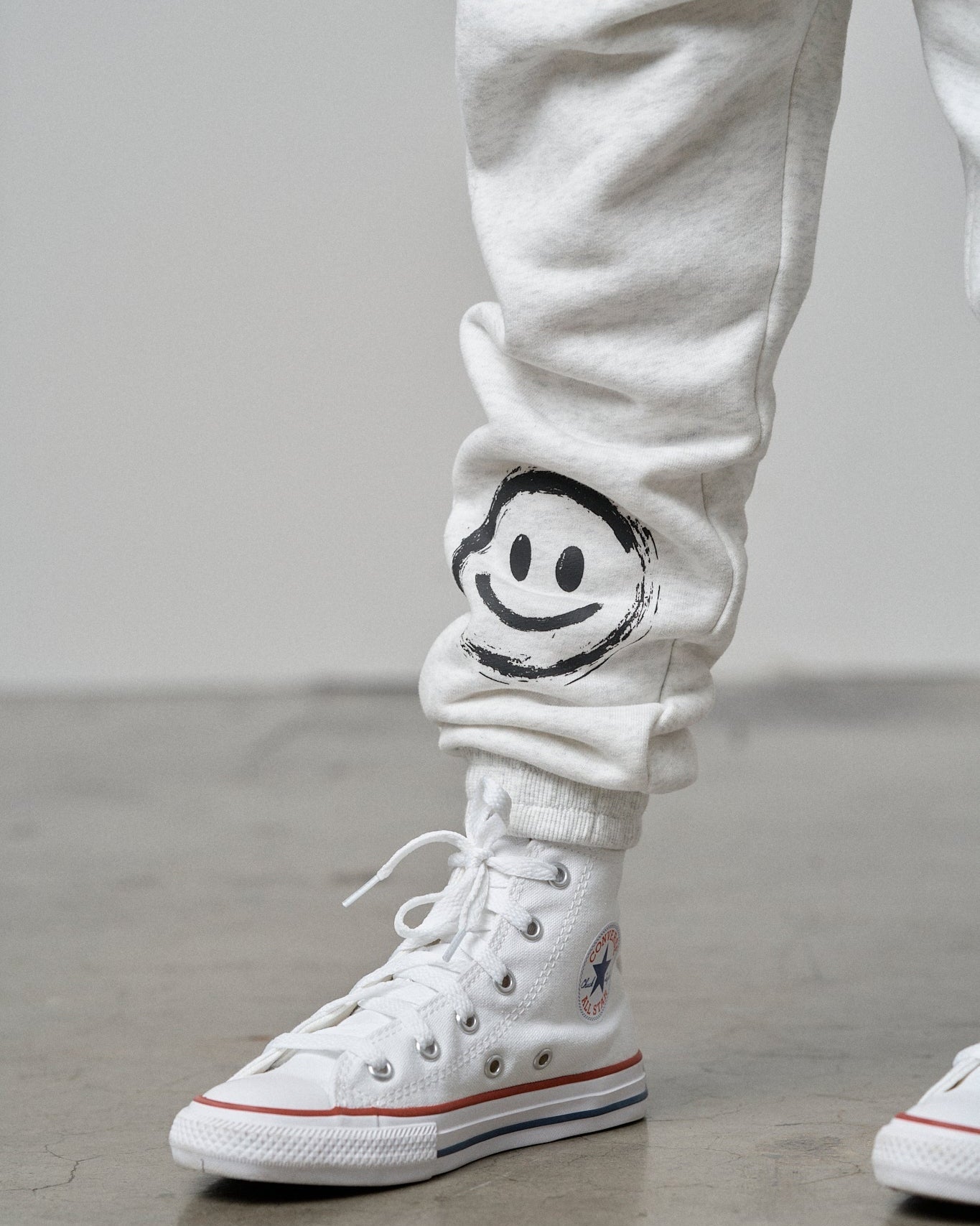 Happy Day Elevated Sweatpant - Light Heather Grey - Little Bipsy