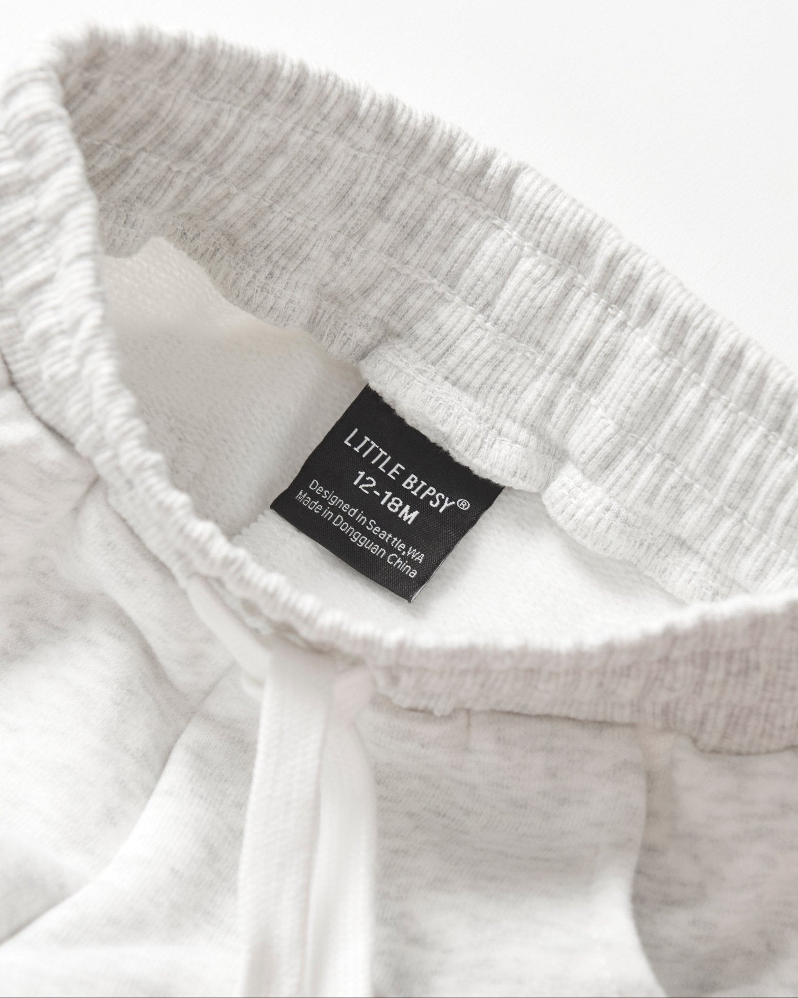 Happy Day Elevated Sweatpant - Light Heather Grey - Little Bipsy