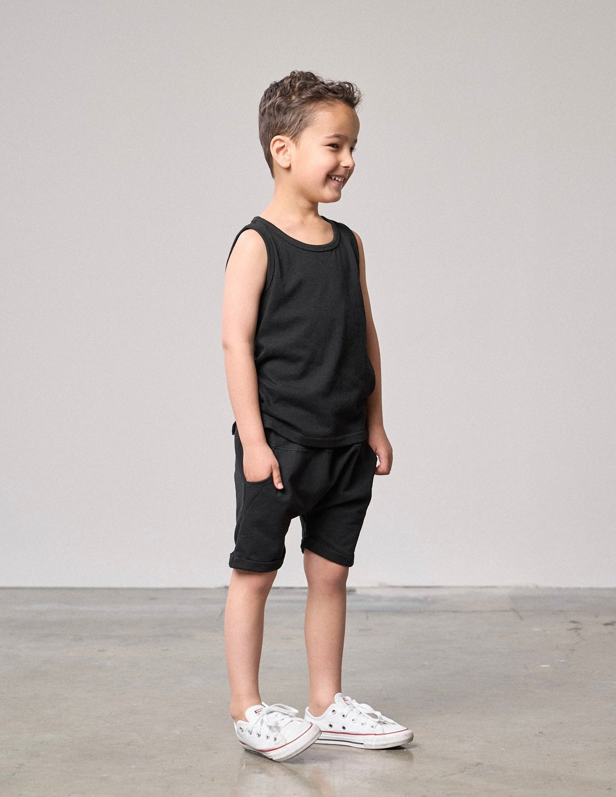 Harem Short - Black - Little Bipsy