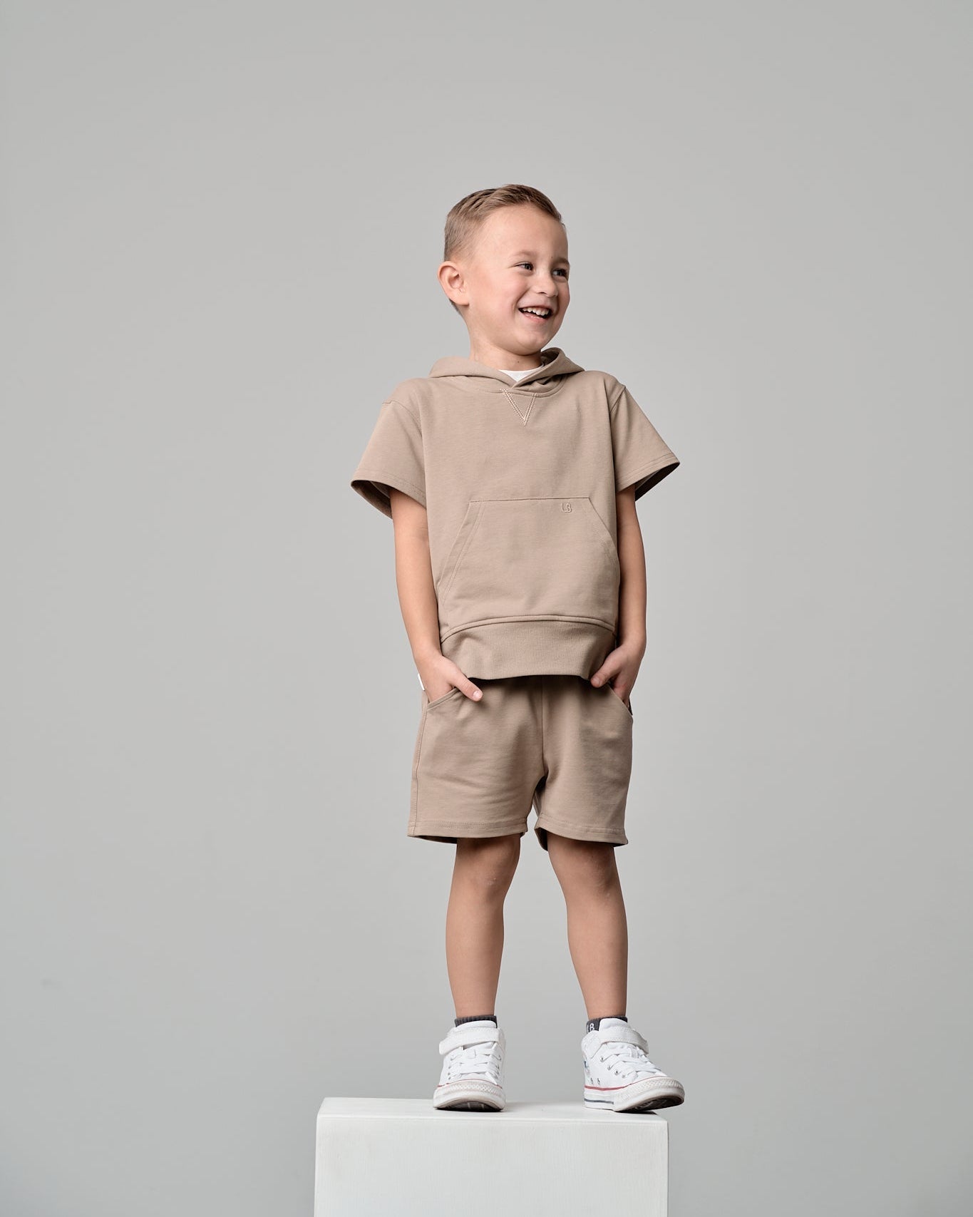 Harem Short - Driftwood - Little Bipsy