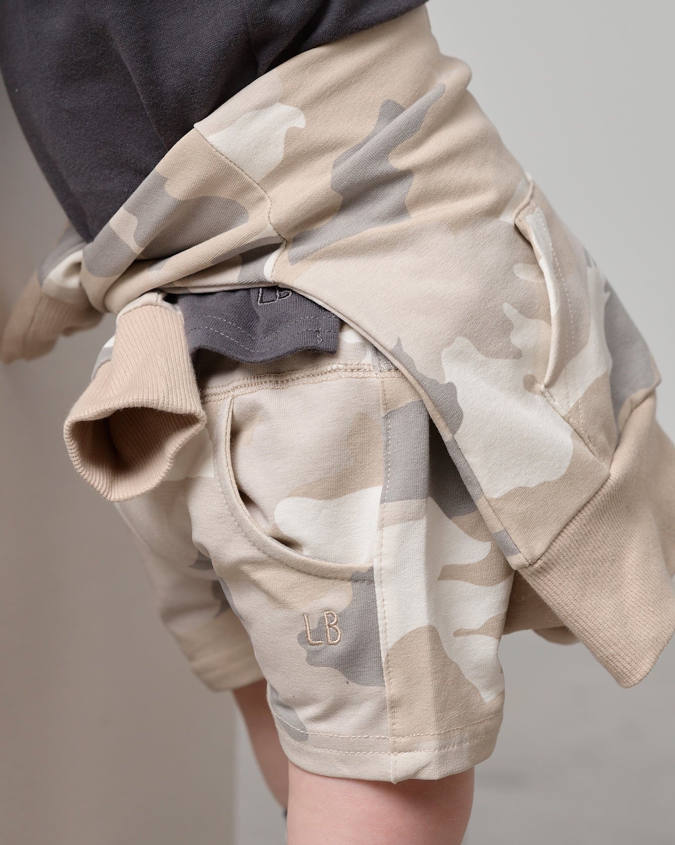 Harem Short - Faded Camo - Little Bipsy