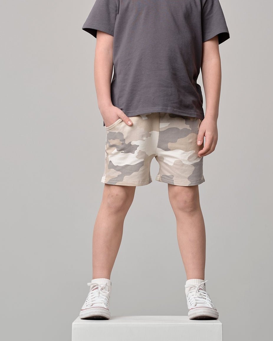 Harem Short - Faded Camo - Little Bipsy