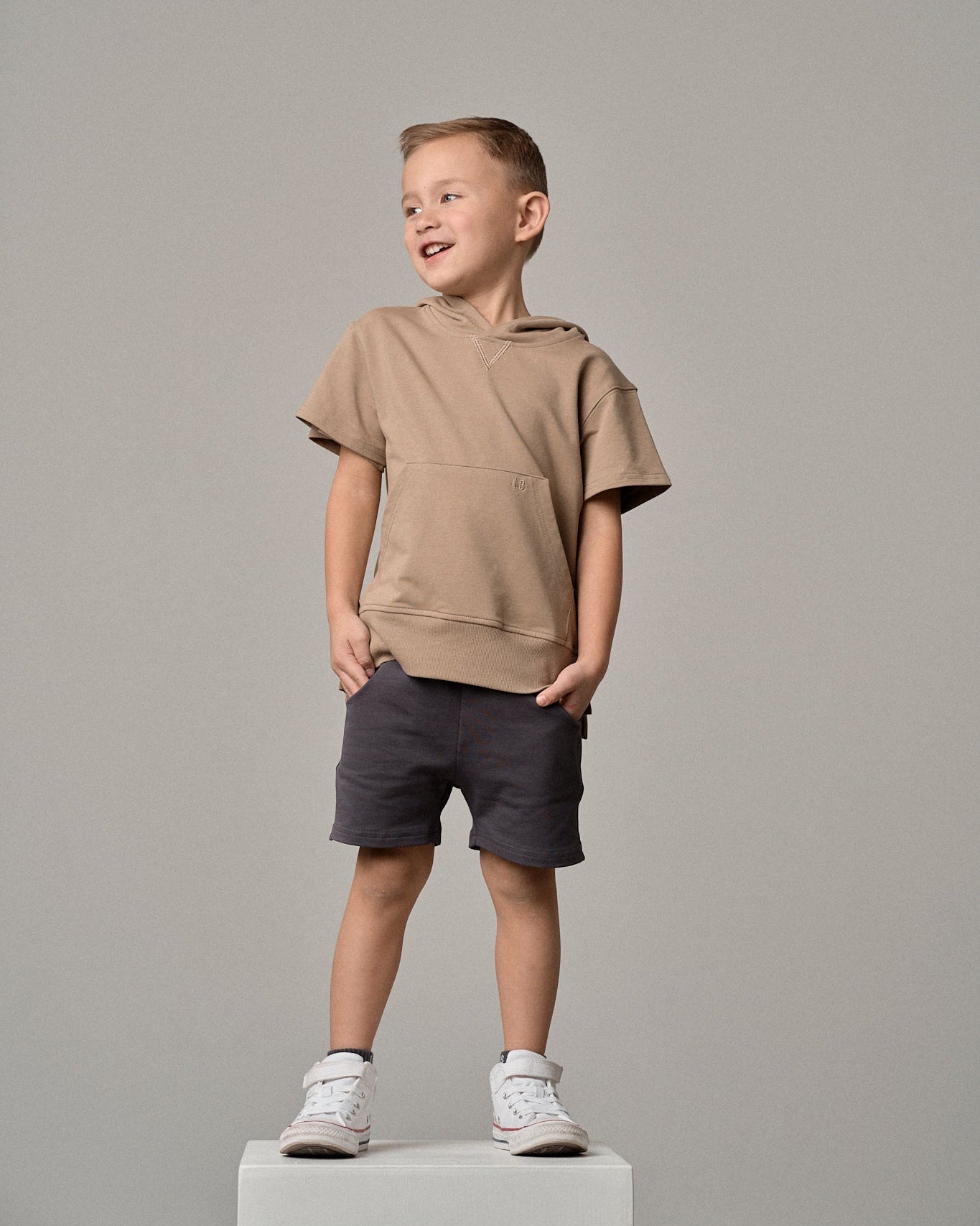 Harem Short - Iron - Little Bipsy