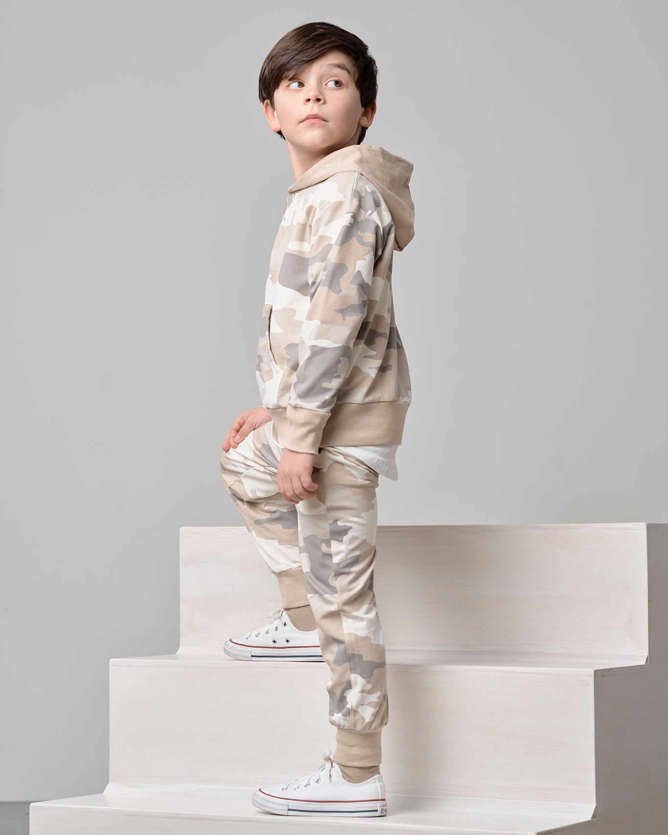 Hoodie - Faded Camo - Little Bipsy