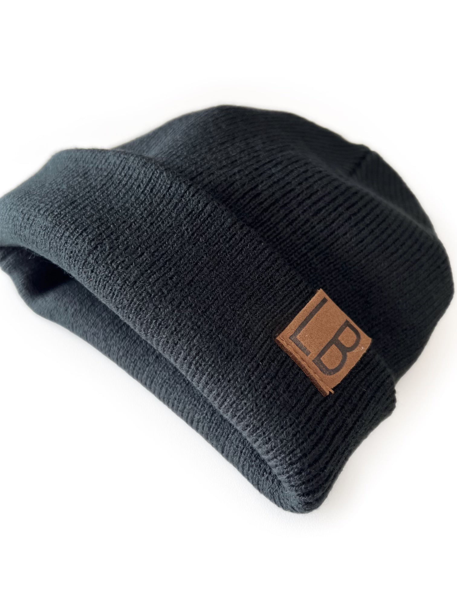 Kids Knit Black Beanie - Little Bipsy