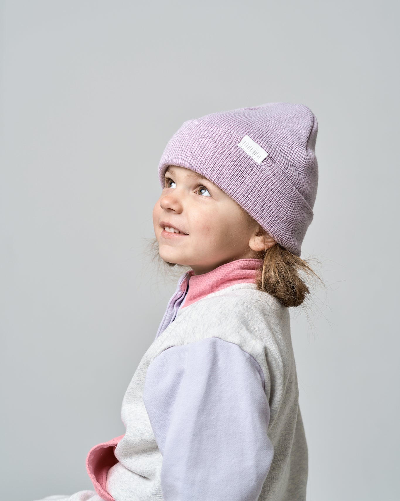 Knit Beanie - Lilac - Little Bipsy