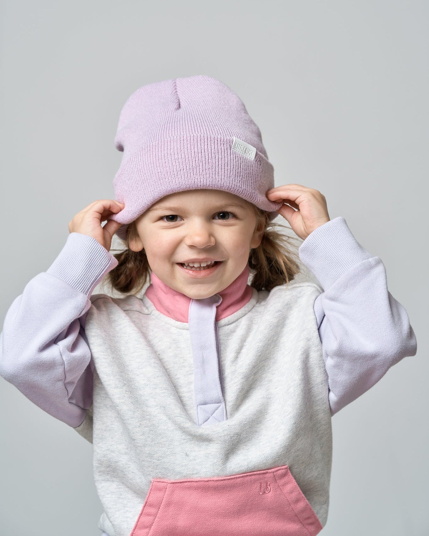 Knit Beanie - Lilac - Little Bipsy