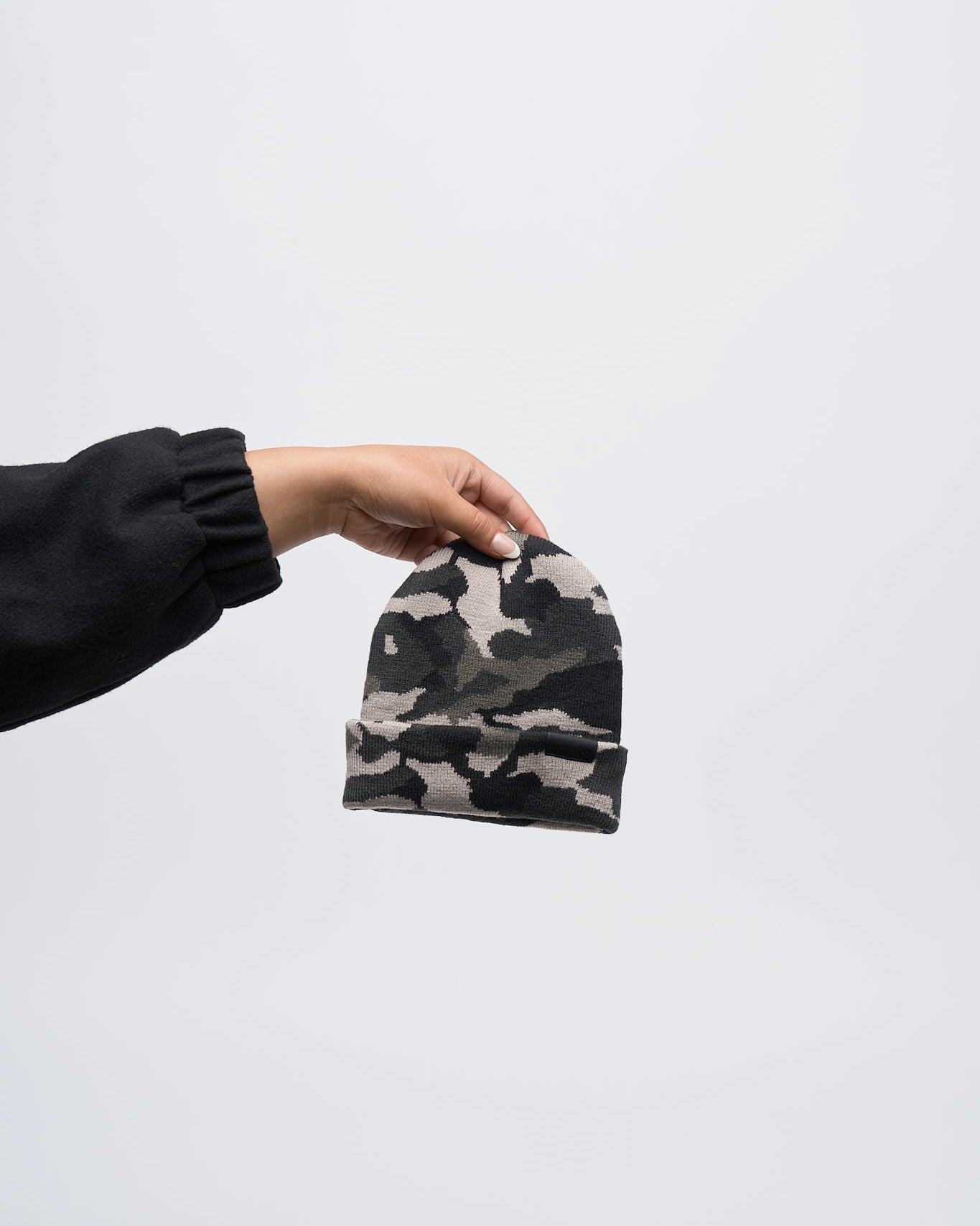 Knit Beanie - Oversized Camo - Little Bipsy