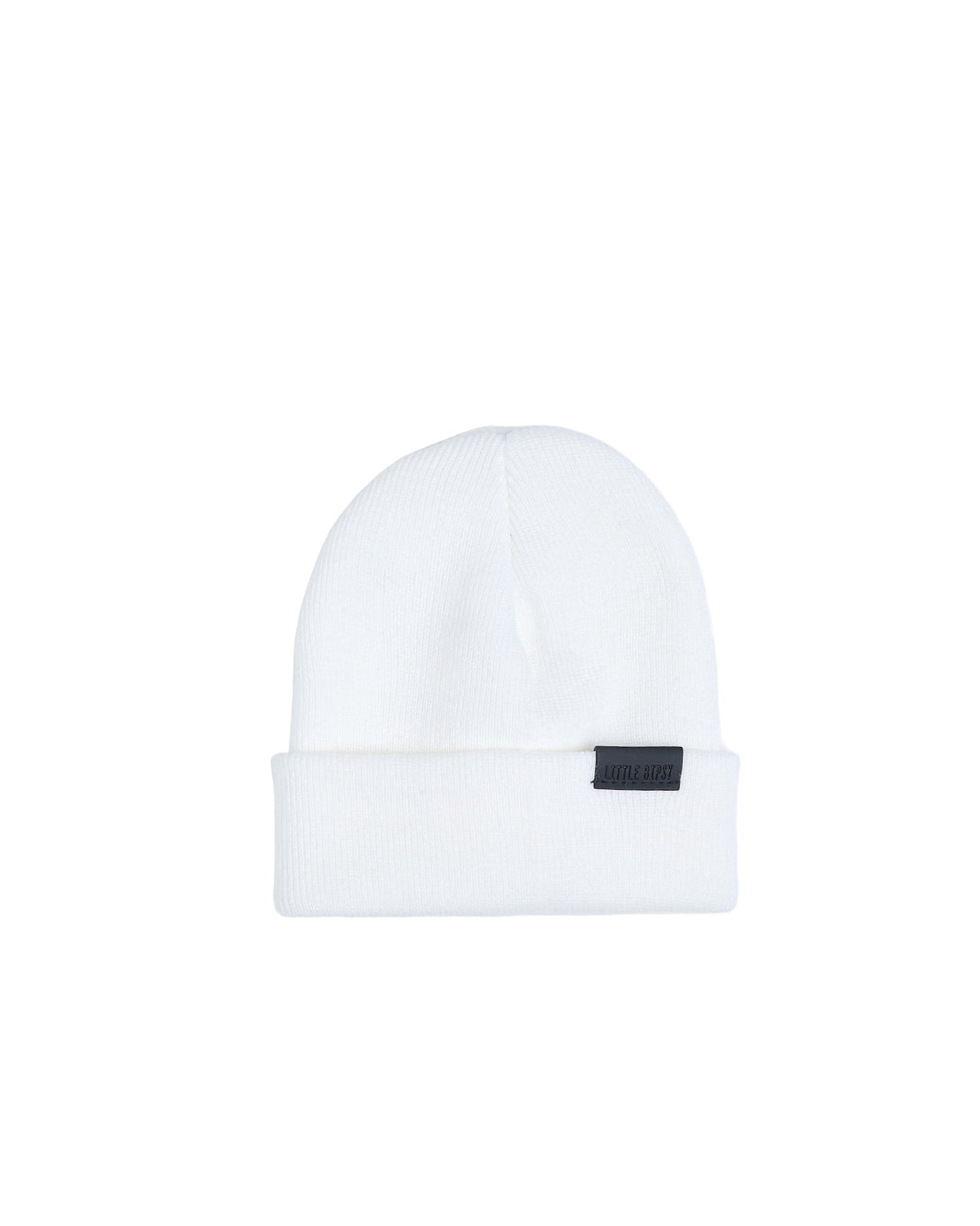 Knit Beanie - White - Little Bipsy