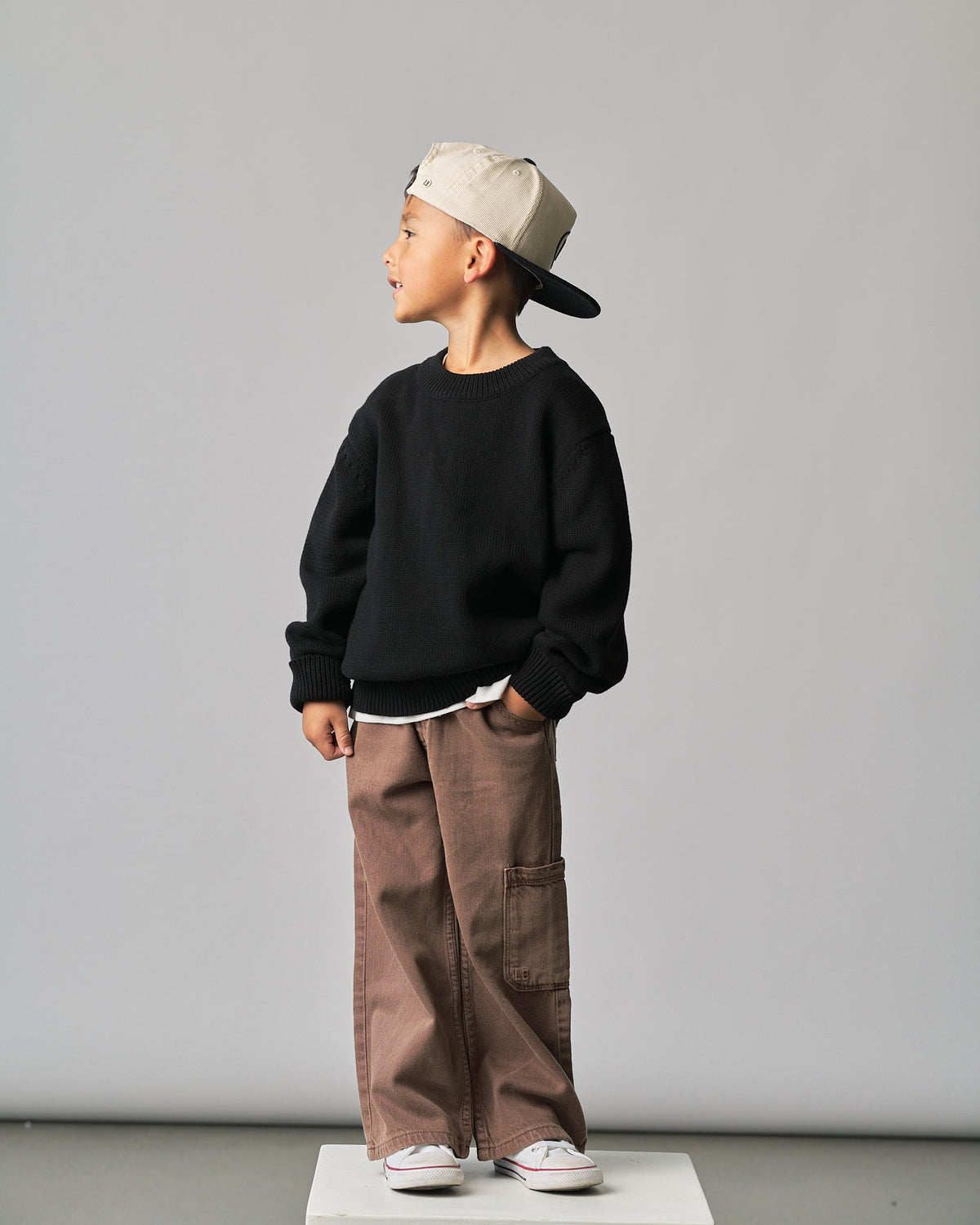 Knit Sweater - Black - Little Bipsy