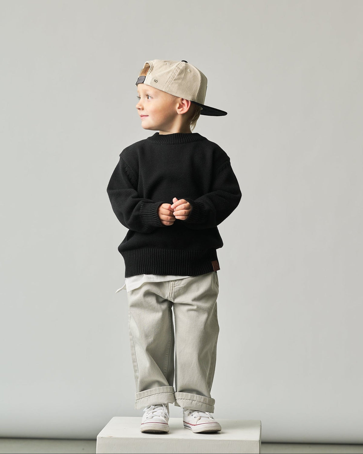 Knit Sweater - Black - Little Bipsy