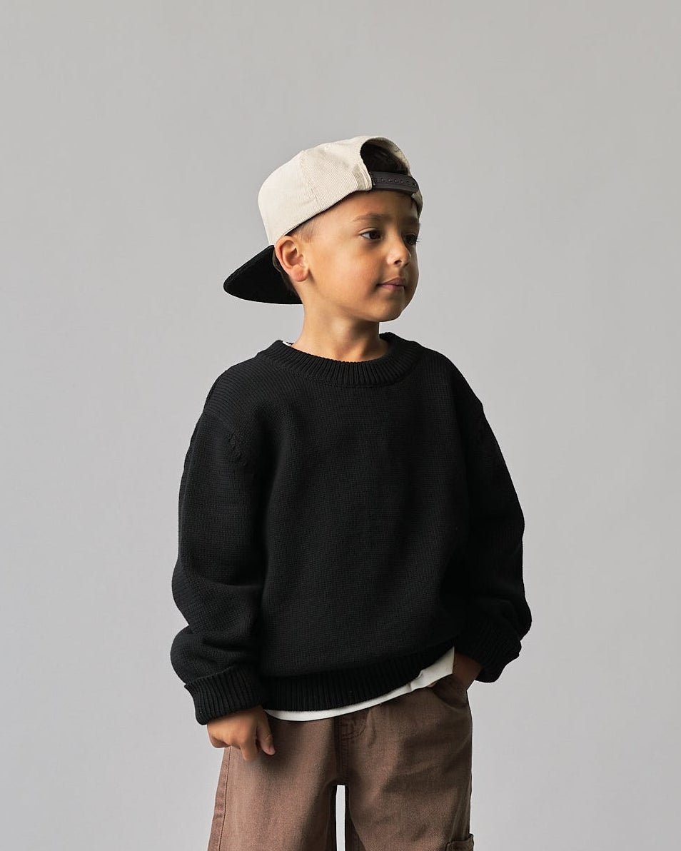 Knit Sweater - Black - Little Bipsy