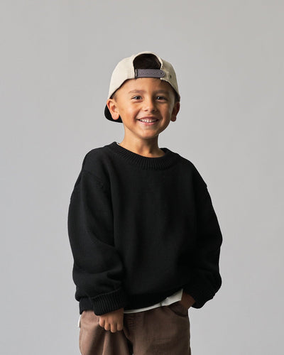 Knit Sweater - Black - Little Bipsy