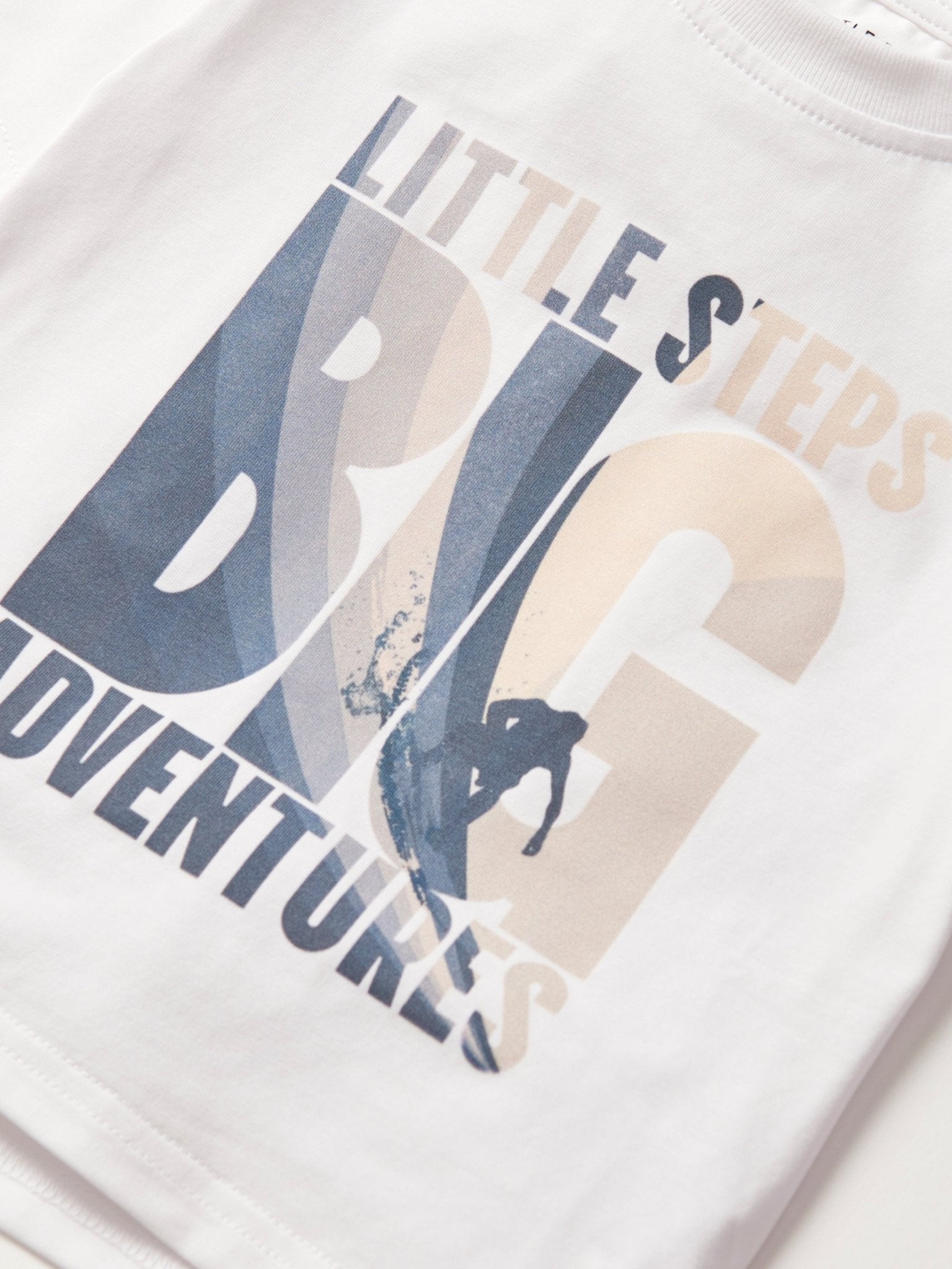 Little Steps, Big Adventures Waves Tee - Little Bipsy