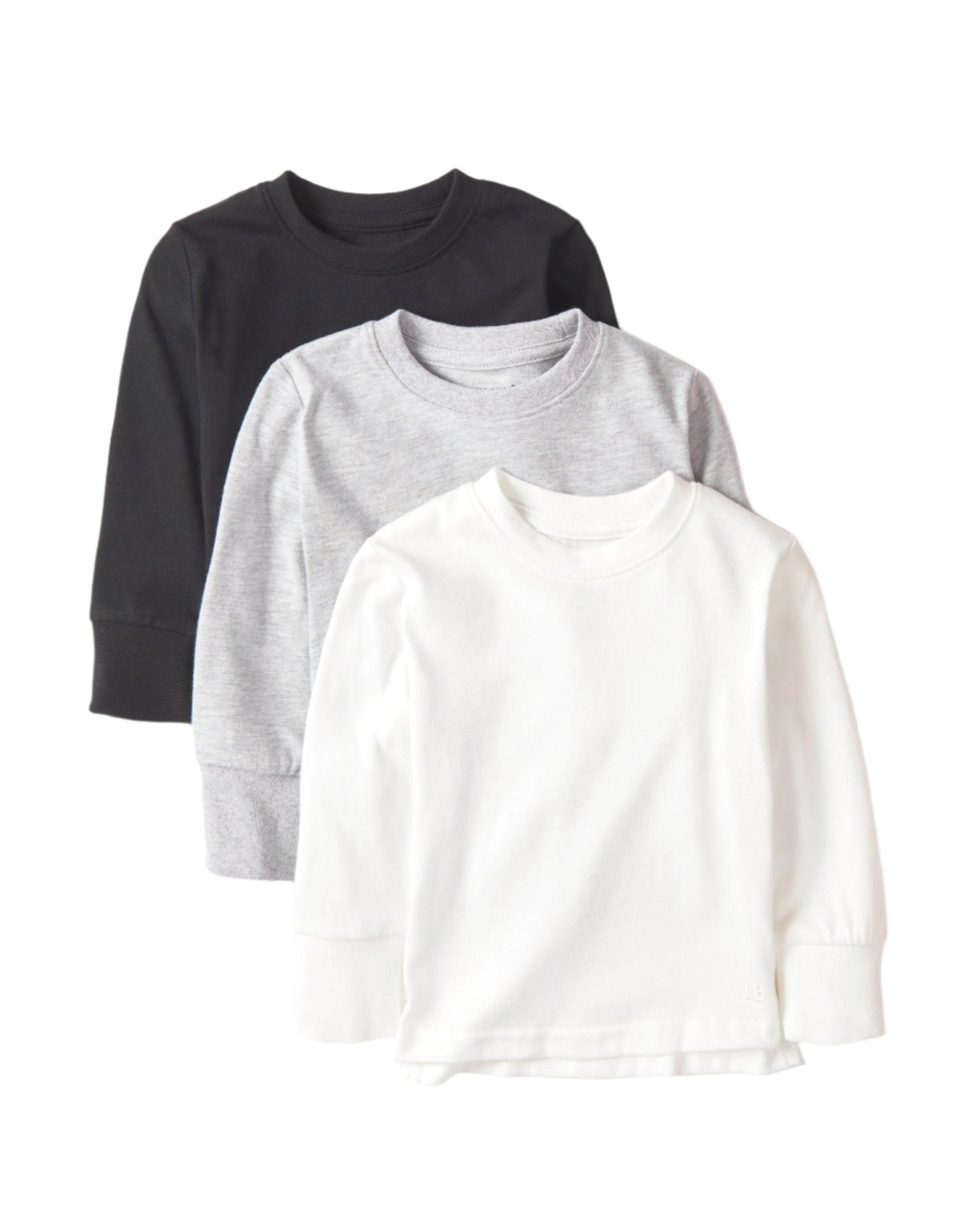 Long Sleeve Elevated Tee - Black - Little Bipsy