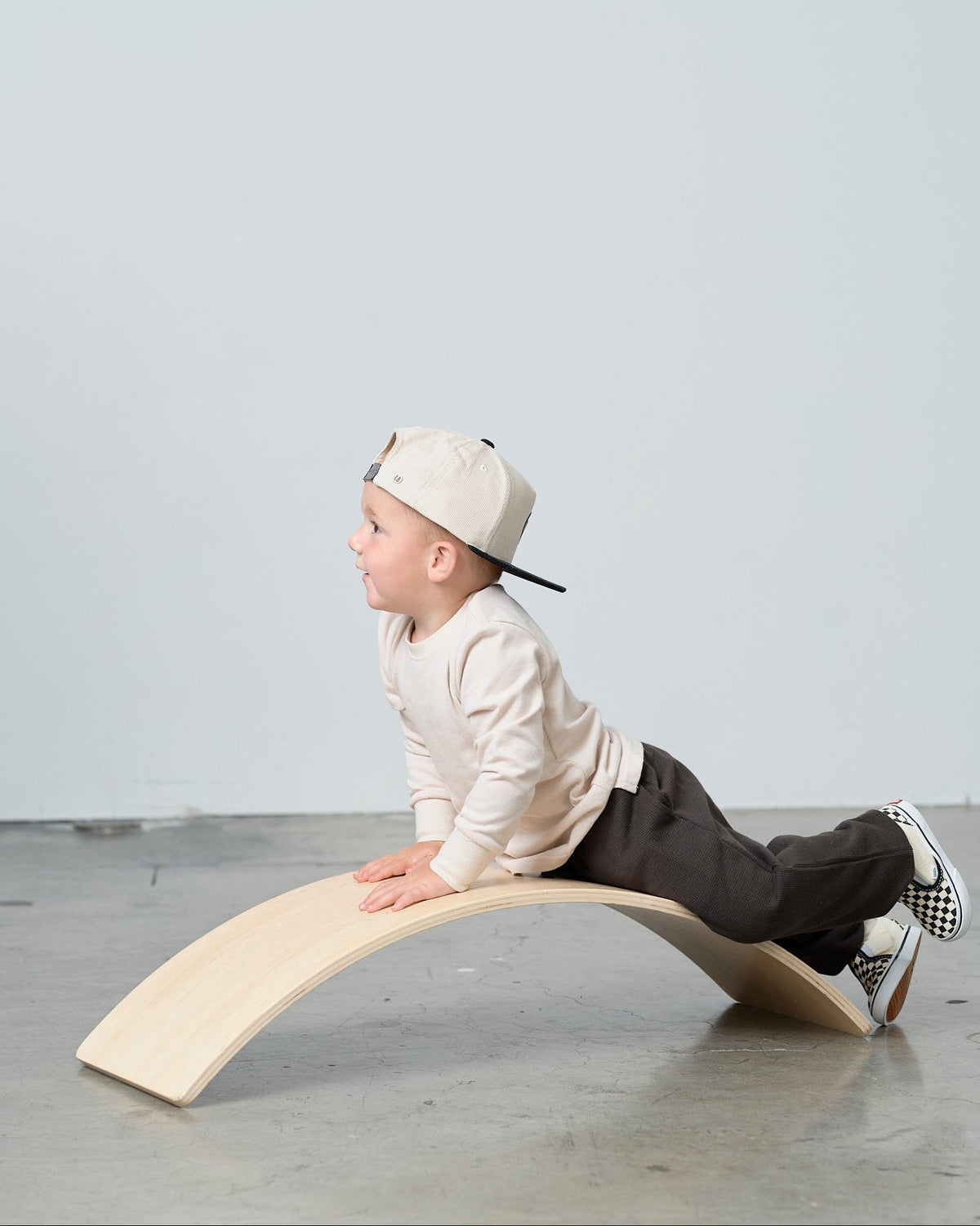 Long Sleeve Elevated Tee - Cream - Little Bipsy
