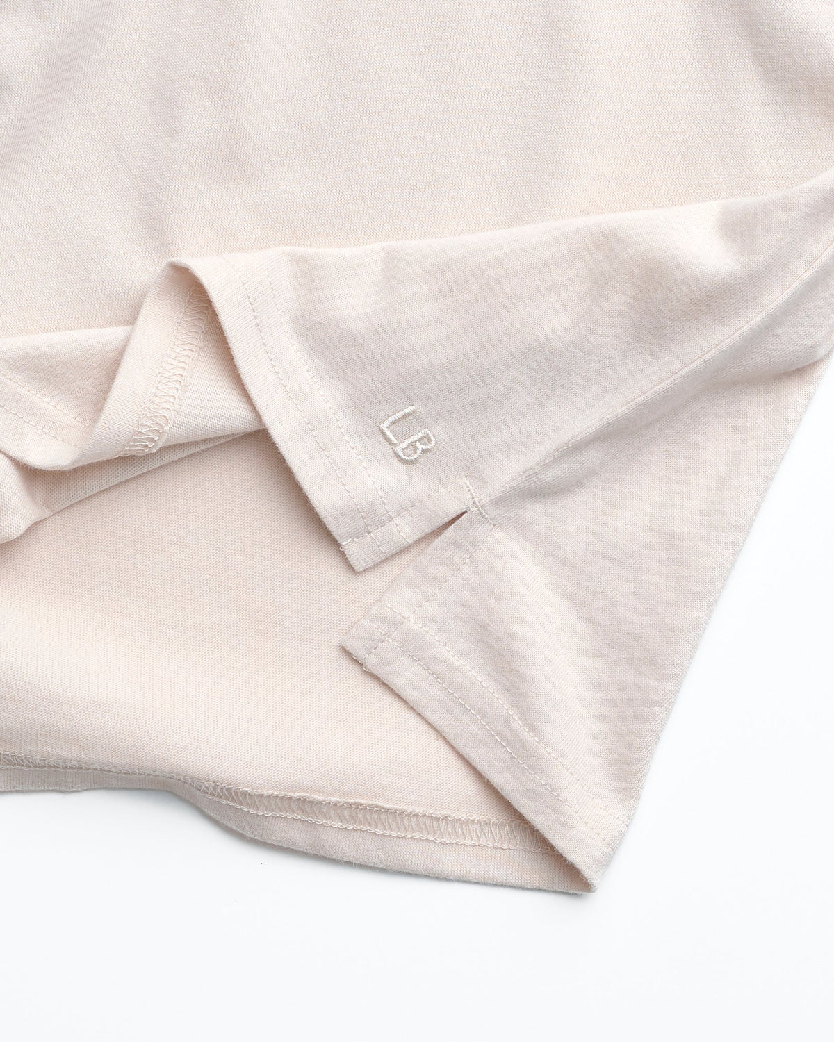 Long Sleeve Elevated Tee - Cream - Little Bipsy